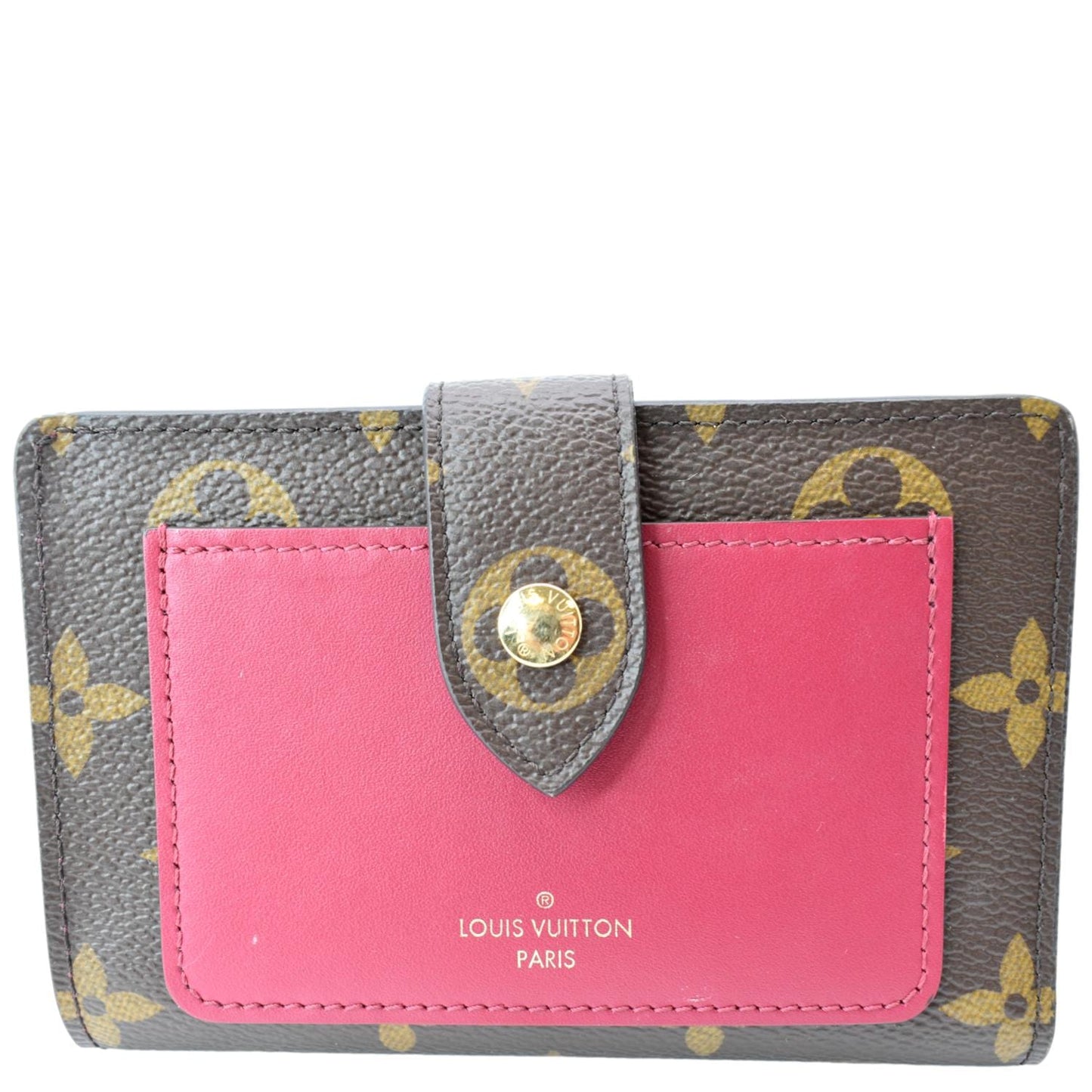 LOUIS VUITTON Juliette Monogram Canvas Wallet Fuchsia Pink