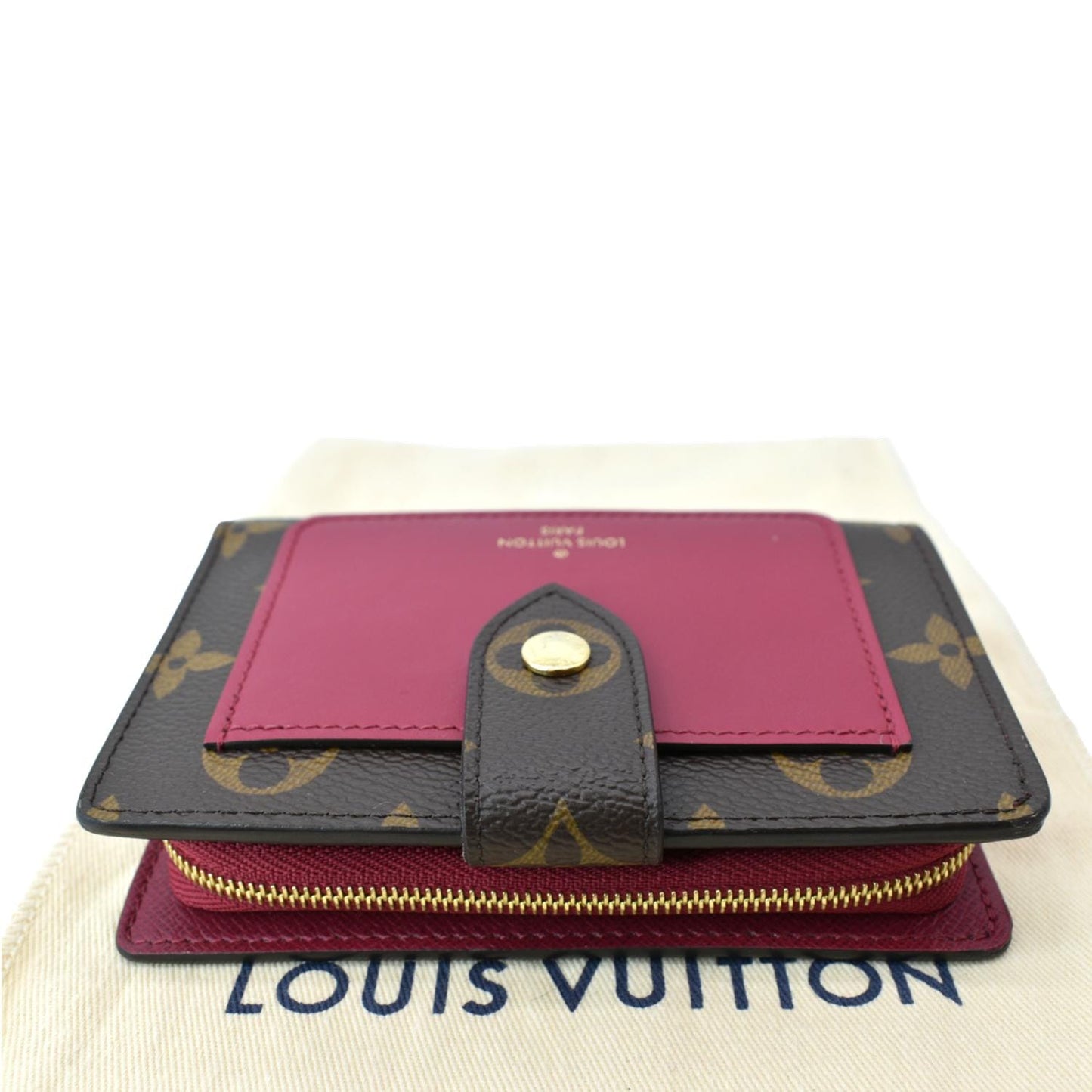 LOUIS VUITTON Juliette Monogram Canvas Wallet Fuchsia Pink