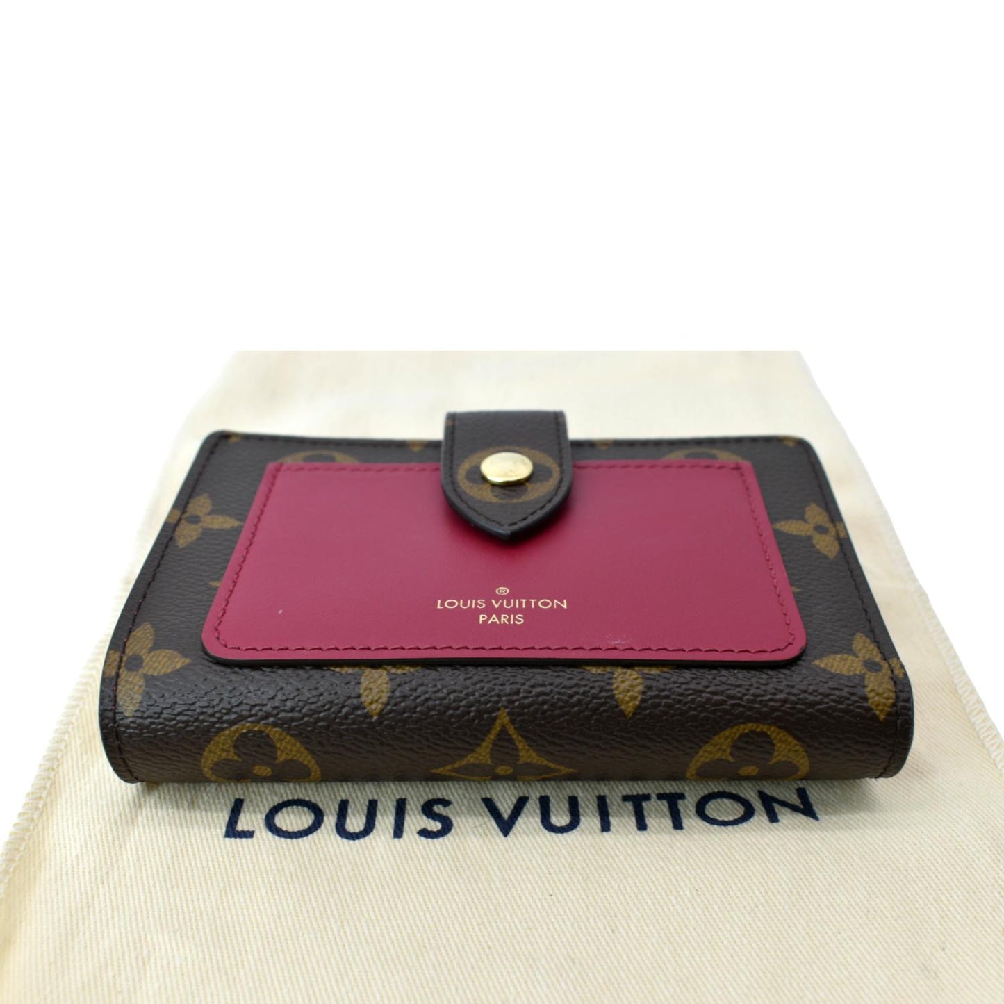LOUIS VUITTON Juliette Monogram Canvas Wallet Fuchsia Pink