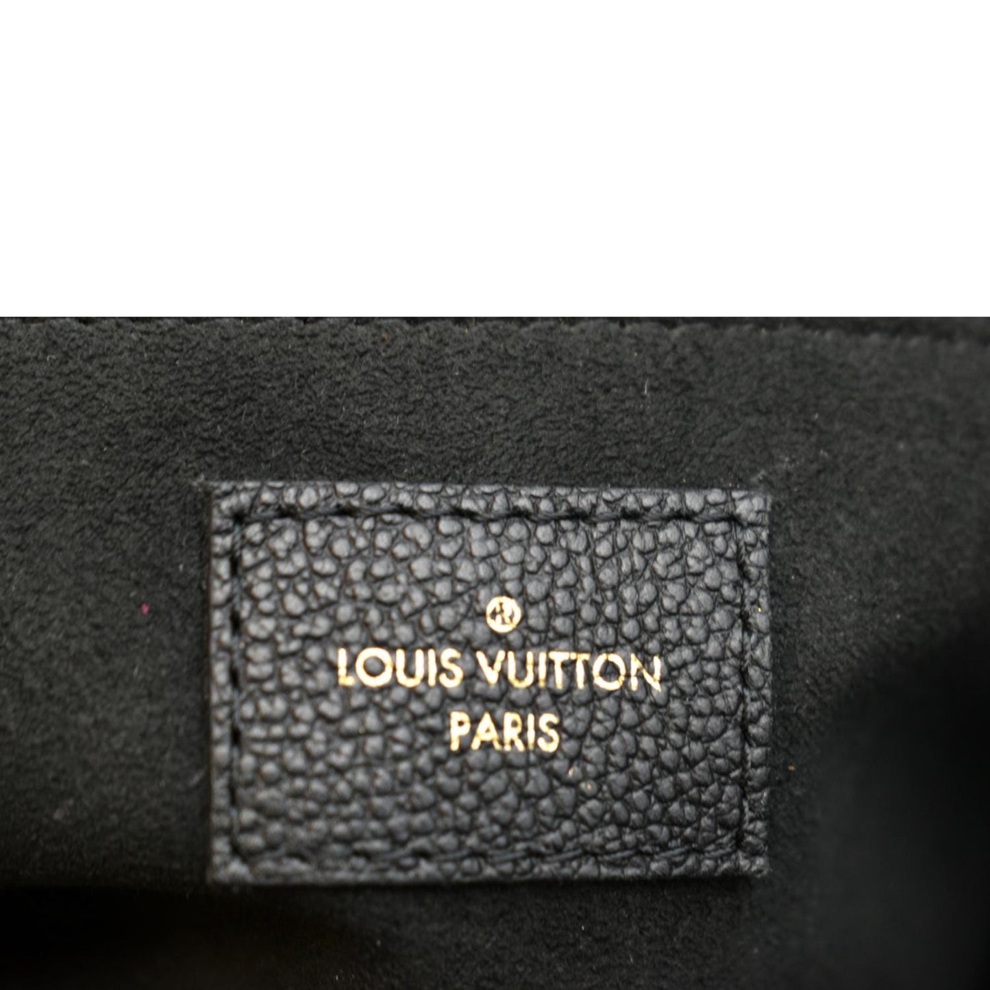 LOUIS VUITTON Vavin PM Monogram Empreinte Leather Shoulder Bag Black