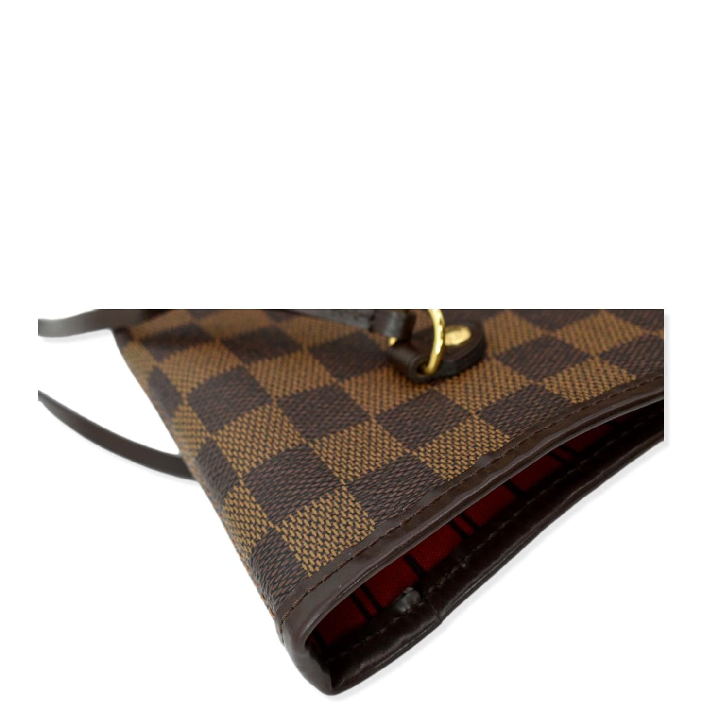 LOUIS VUITTON  Neverfull MM Damier Ebene Tote Bag Brown