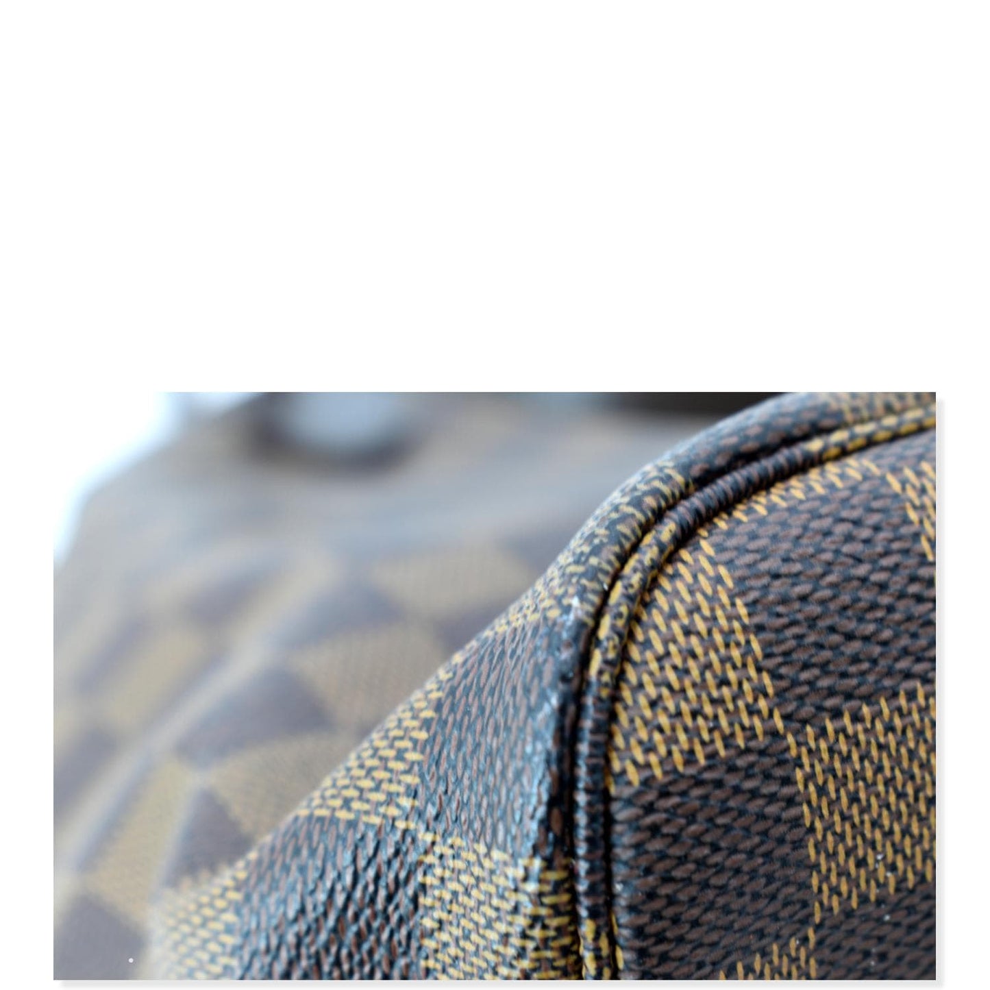 LOUIS VUITTON  Neverfull MM Damier Ebene Tote Bag Brown