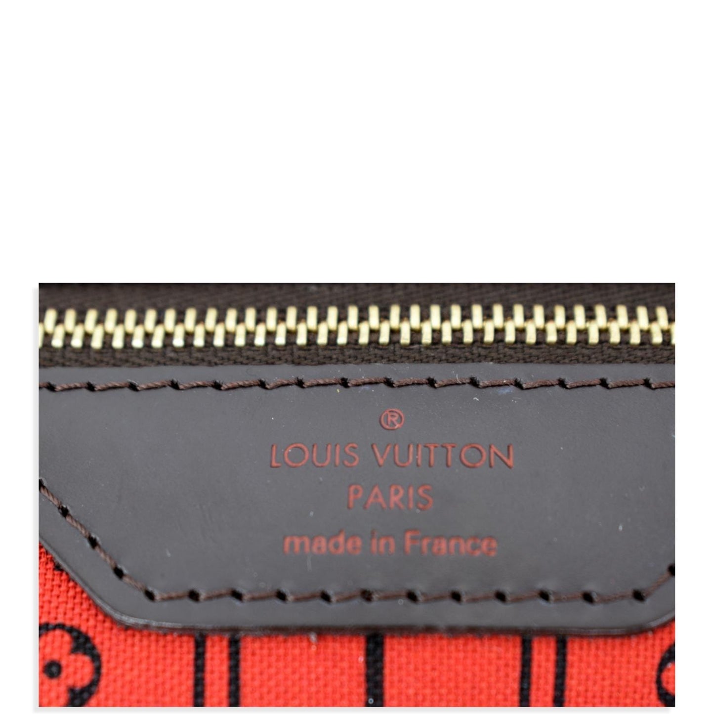LOUIS VUITTON  Neverfull MM Damier Ebene Tote Bag Brown