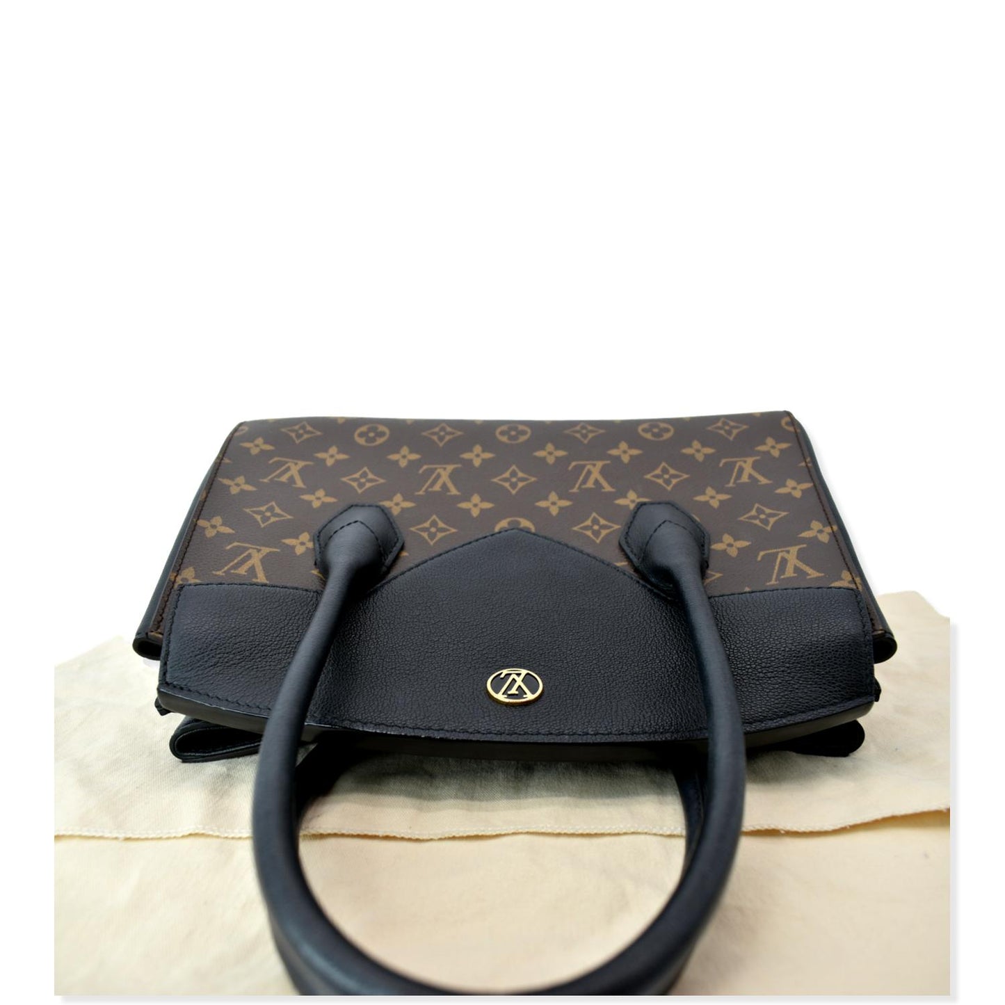 LOUIS VUITTON Florine Monogram Canvas Shoulder Bag Black