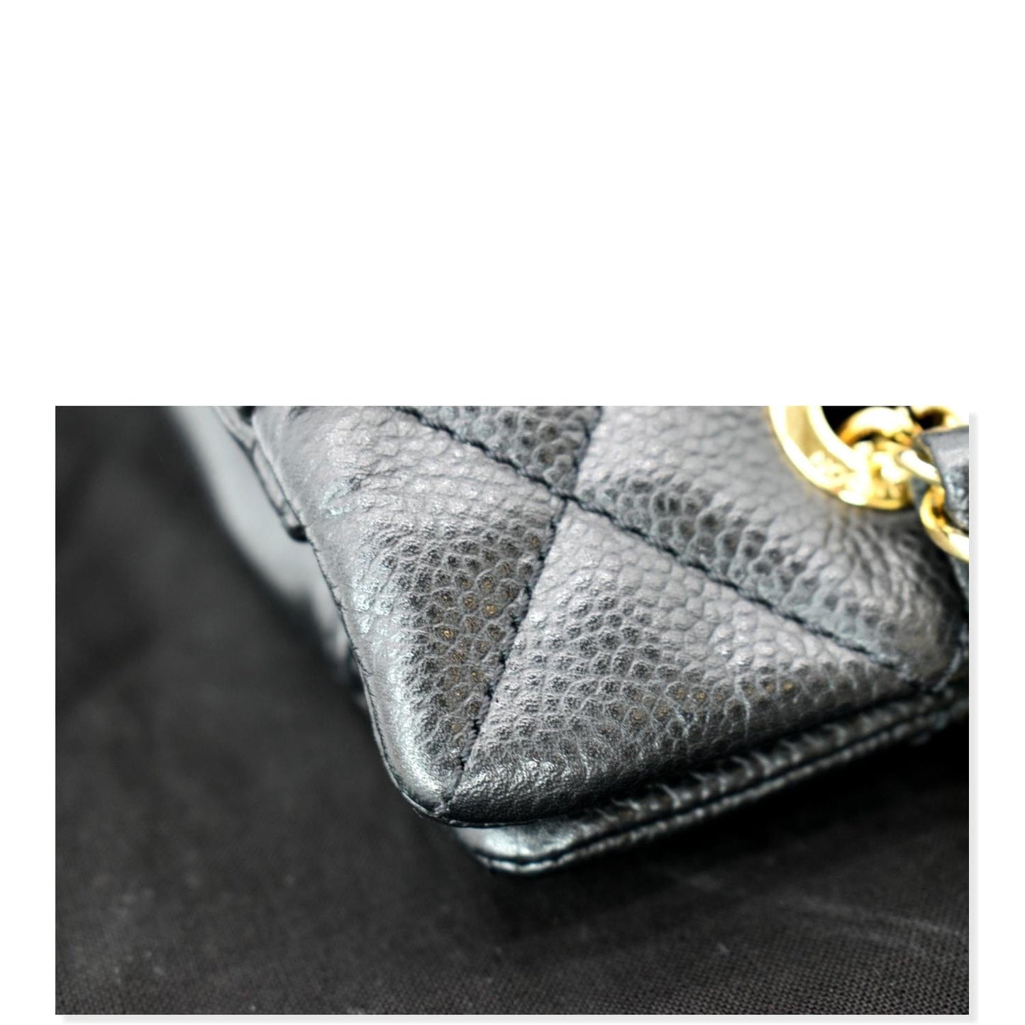 CHANEL Timeless CC Soft Quilted Caviar Leather Shopping Tote Bag Black