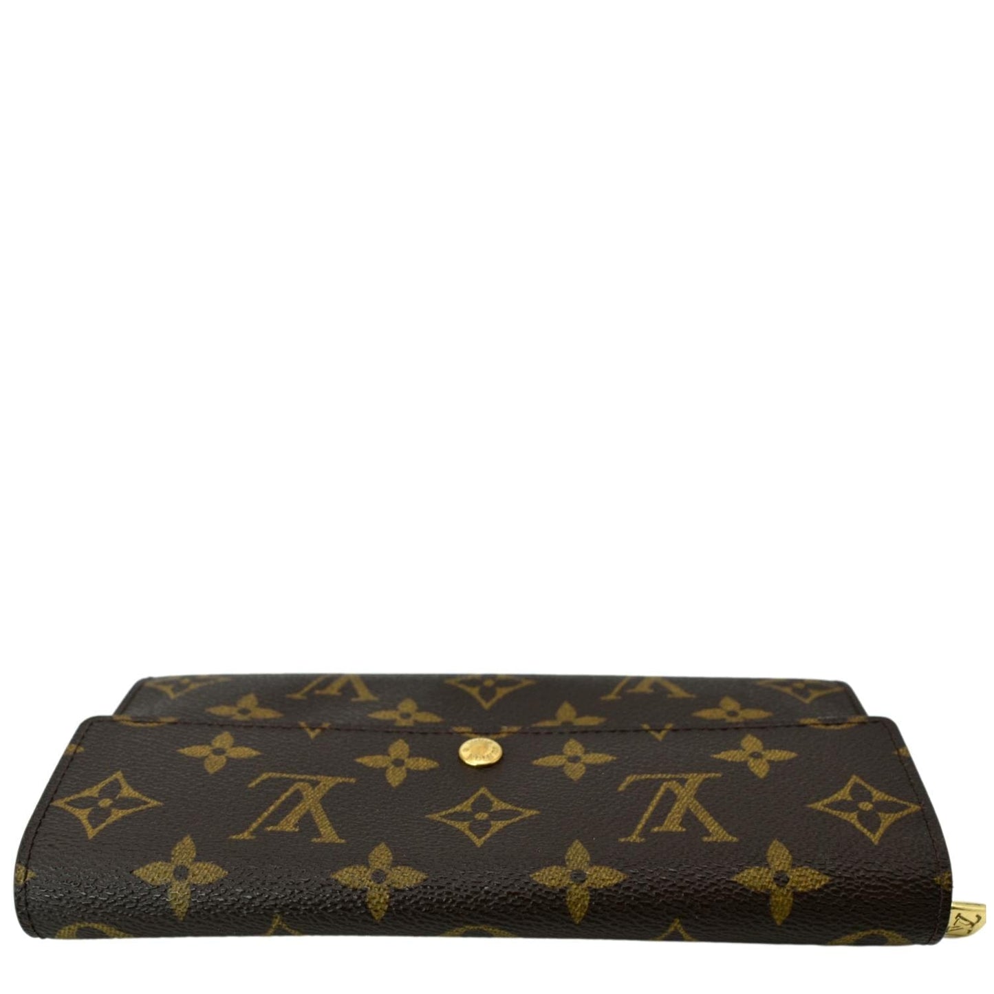 LOUIS VUITTON Sarah Monogram Canvas Wallet Brown