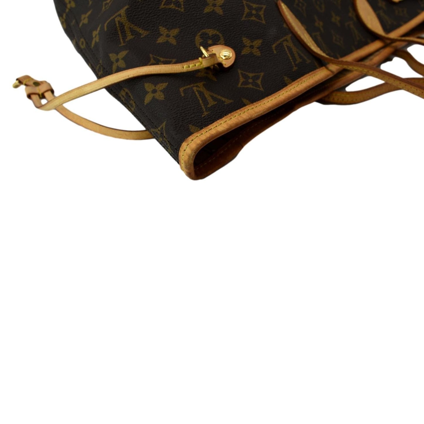 LOUIS VUITTON Neverfull MM Monogram Canvas Tote Bag Brown