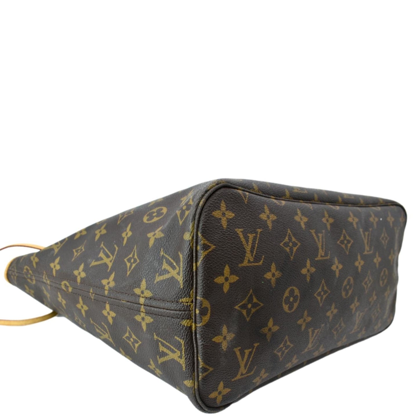 LOUIS VUITTON Neverfull MM Monogram Canvas Tote Bag Brown