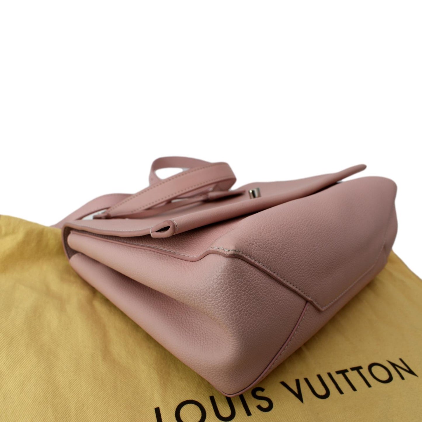 LOUIS VUITTON Lockme II Calfskin Leather Shoulder Bag Pink