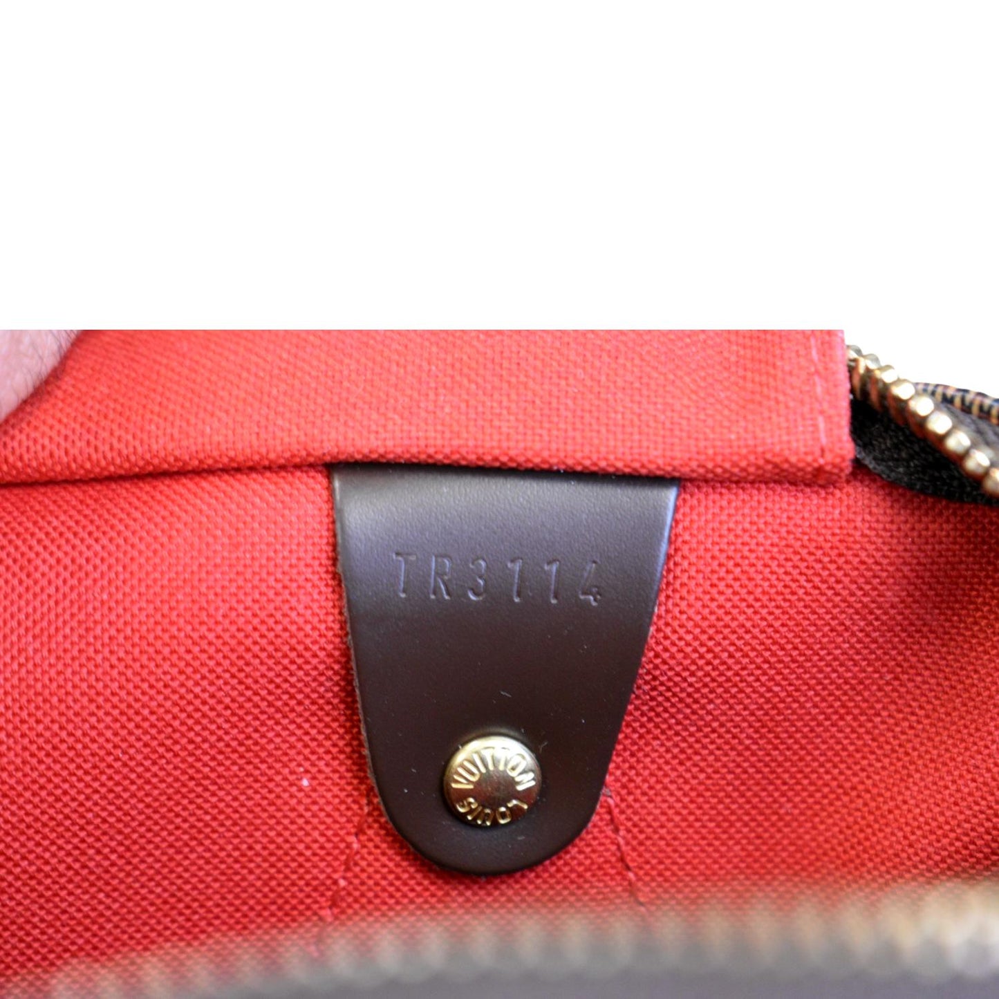 LOUIS VUITTON  Speedy 30 Damier Ebene Satchel Bag Brown