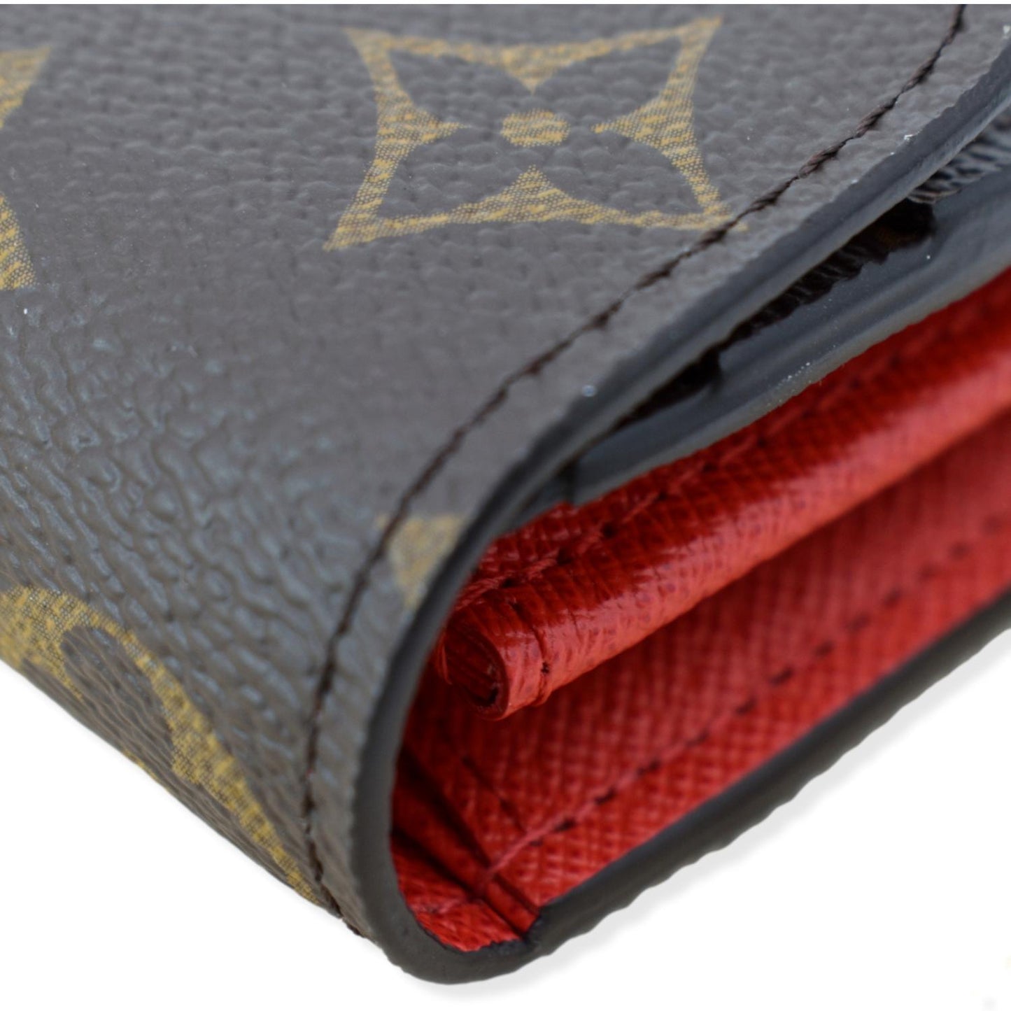 LOUIS VUITTON Monogram Canvas Sarah Wallet Brown