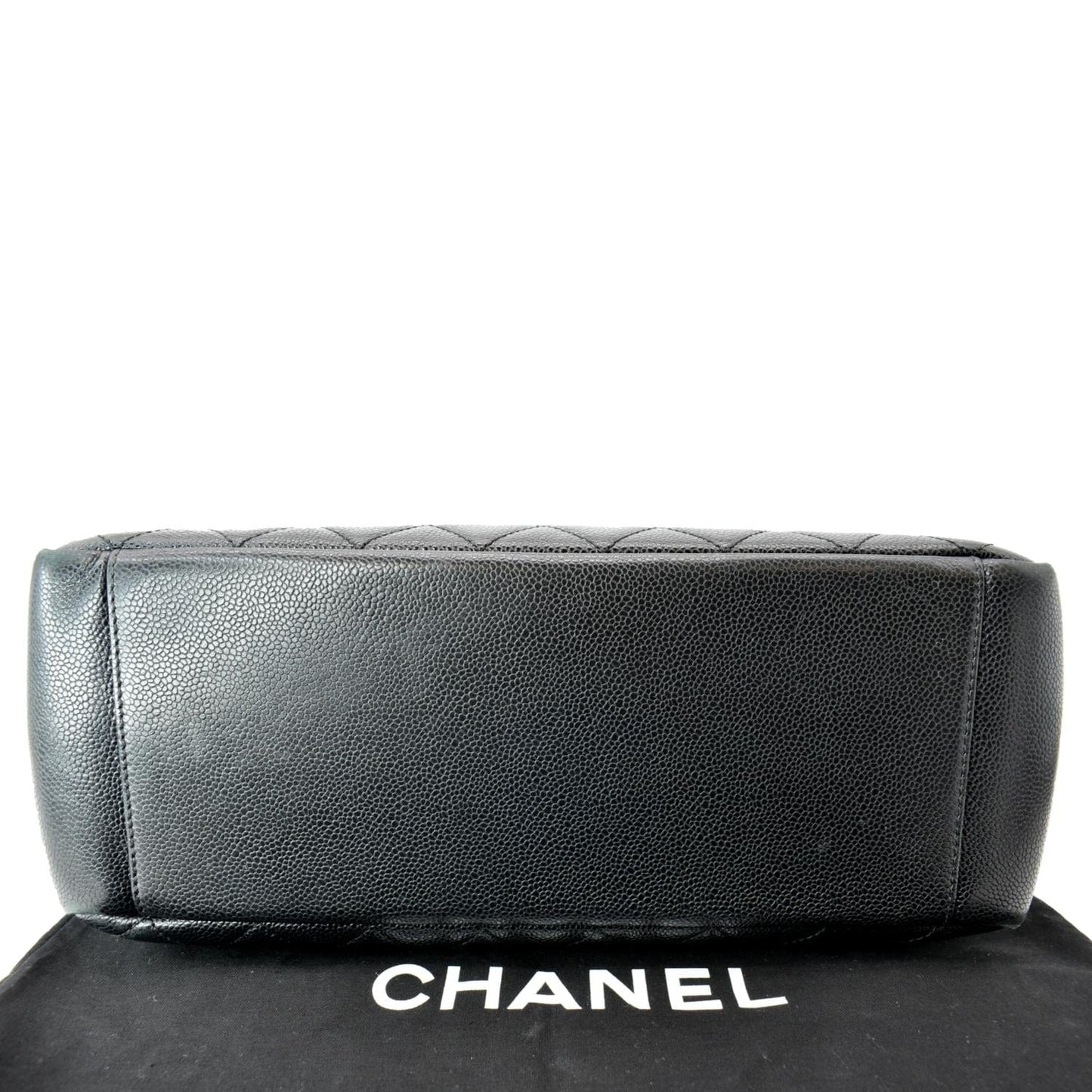 CHANEL Grand Shopping GST Caviar Leather Tote Bag Black