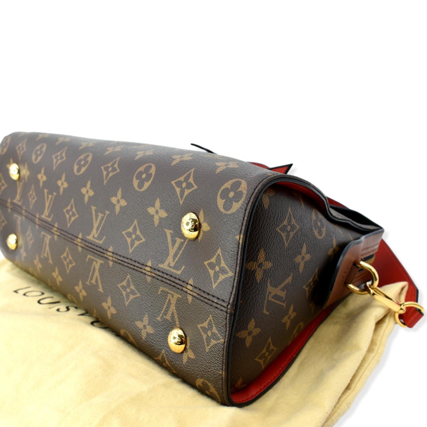 LOUIS VUITTON  Tuileries Monogram Canvas Shoulder Bag Caramel