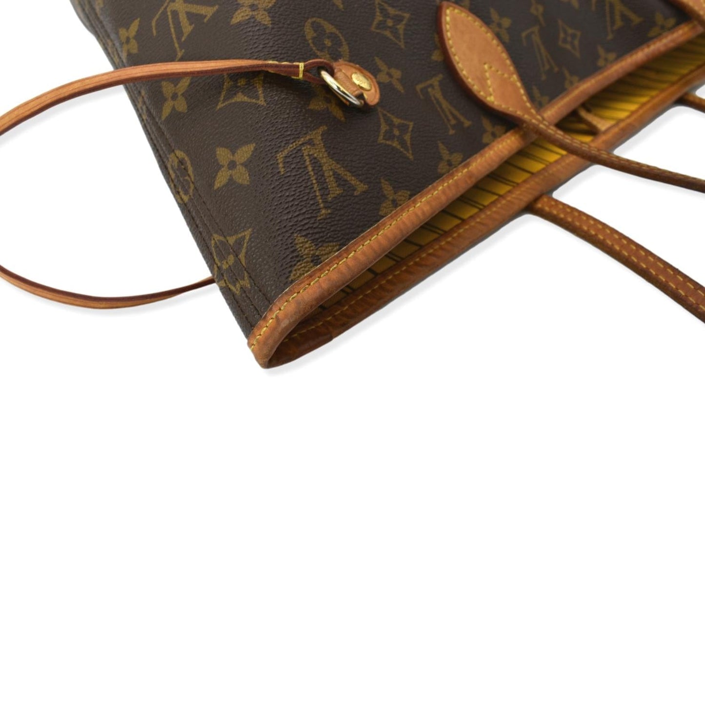 LOUIS VUITTON Neverfull MM Monogram Canvas Shoulder Bag Brown