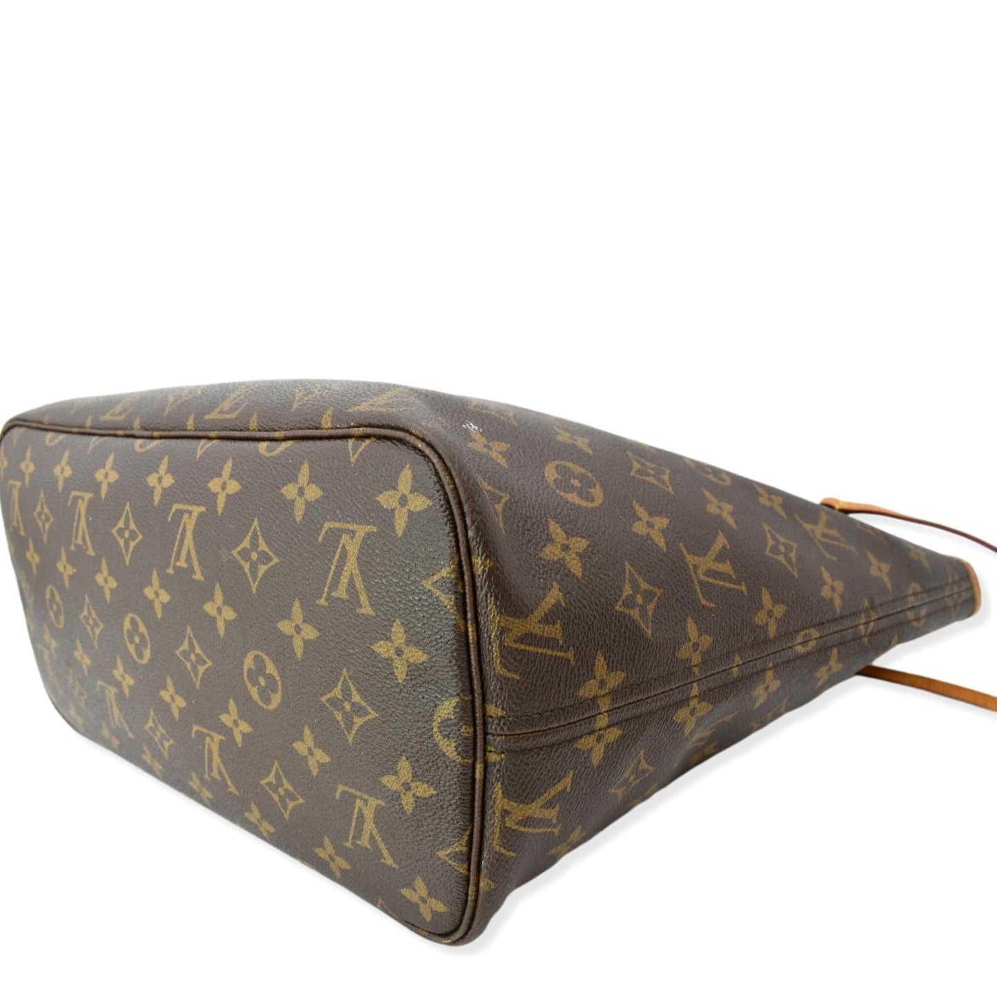 LOUIS VUITTON Neverfull MM Monogram Canvas Shoulder Bag Brown