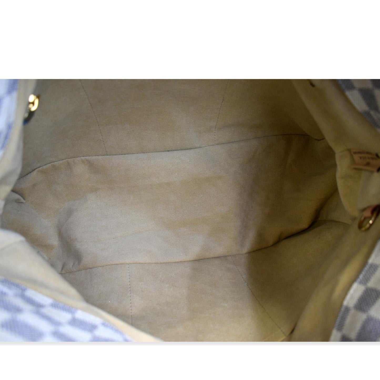 LOUIS VUITTON Artsy MM Damier Azur  Hobo Bag White