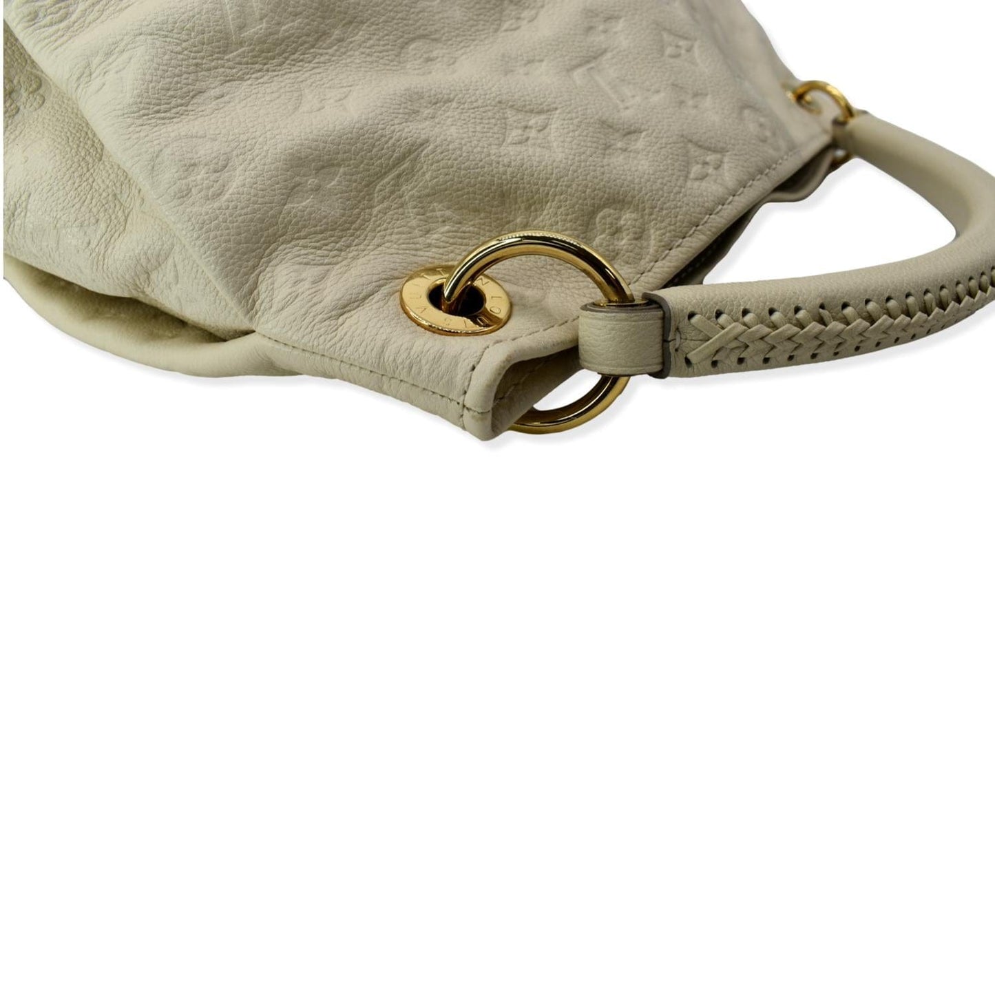 LOUIS VUITTON Artsy MM Empreinte Leather Shoulder Bag Cream