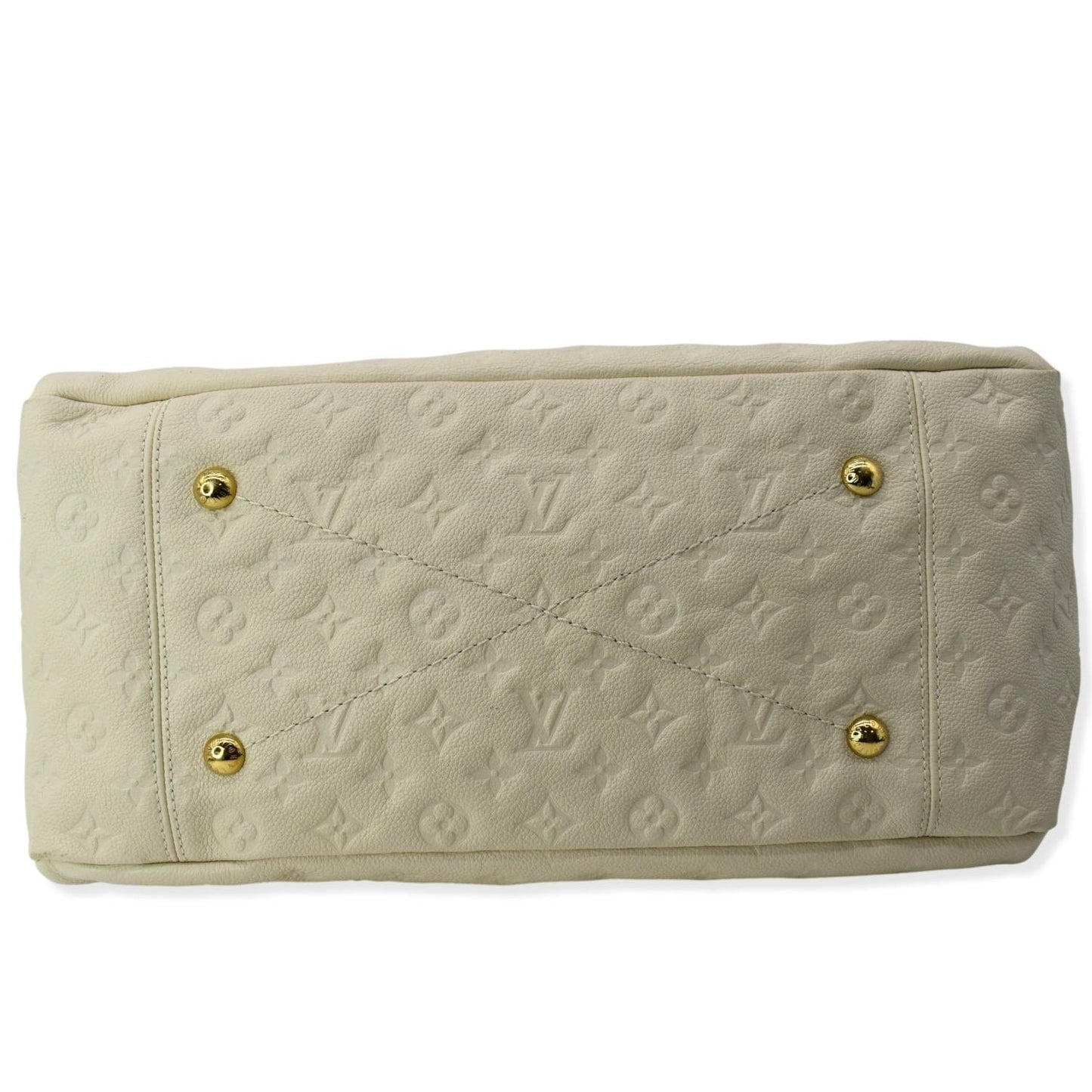 LOUIS VUITTON Artsy MM Empreinte Leather Shoulder Bag Cream