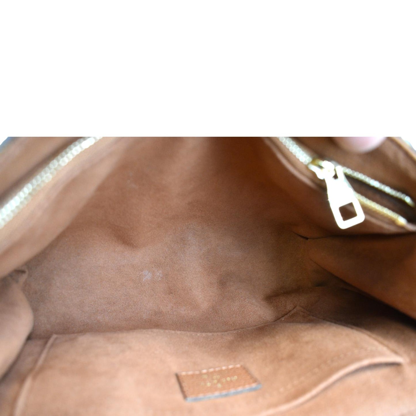 LOUIS VUITTON Saint Placide Monogram Canvas Crossbody Bag Brown