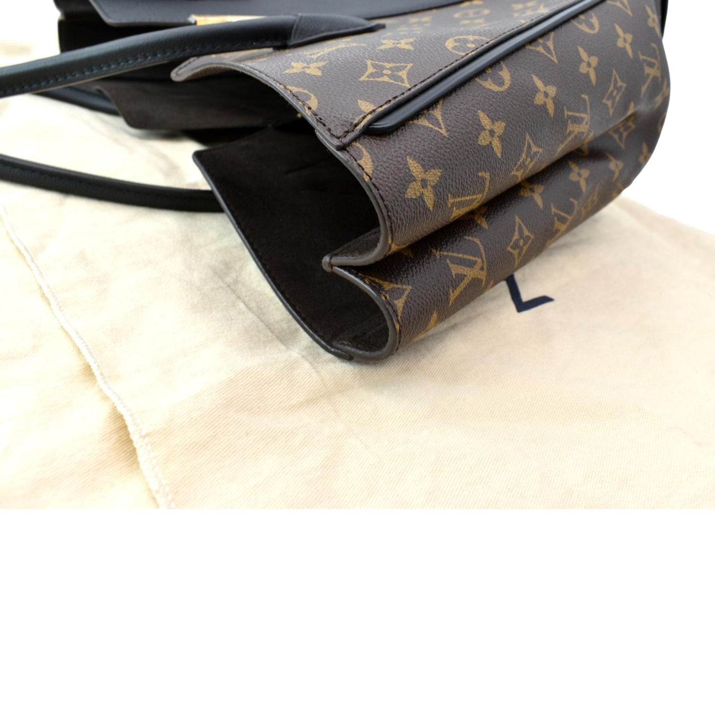 LOUIS VUITTON Kimono Monogram Leather Tote Bag Brown/Black