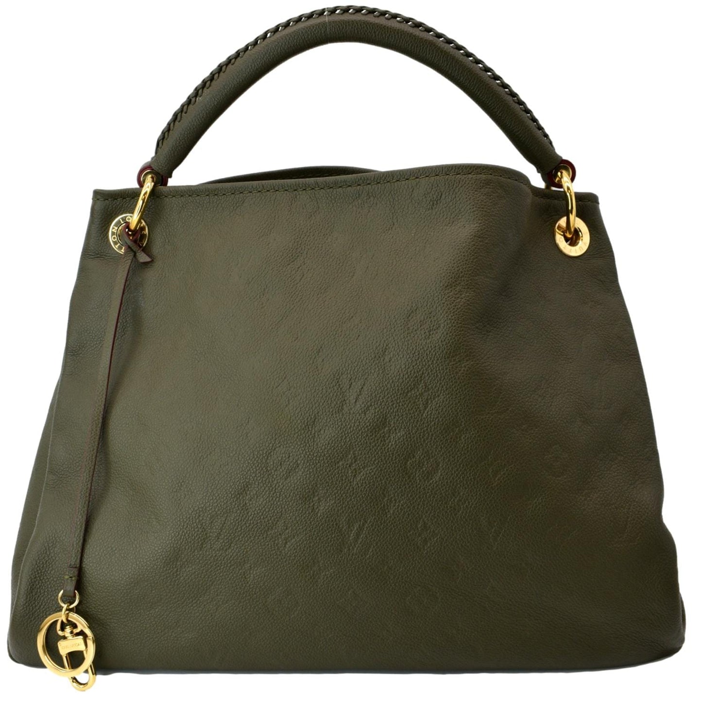 LOUIS VUITTON Artsy MM Empreinte Leather Shoulder Bag Green