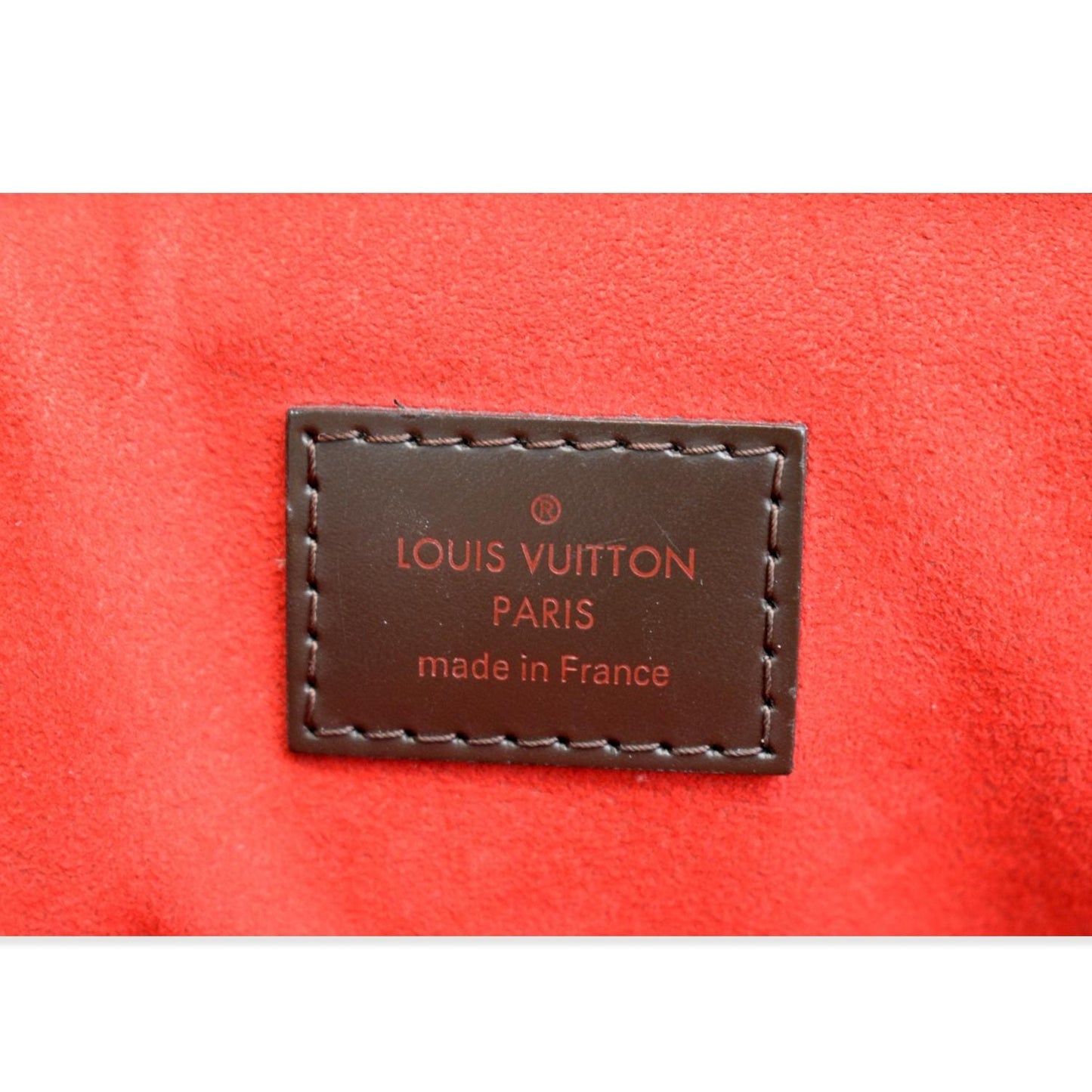 LOUIS VUITTON Trevi PM Damier Ebene Satchel Shoulder Bag Brown