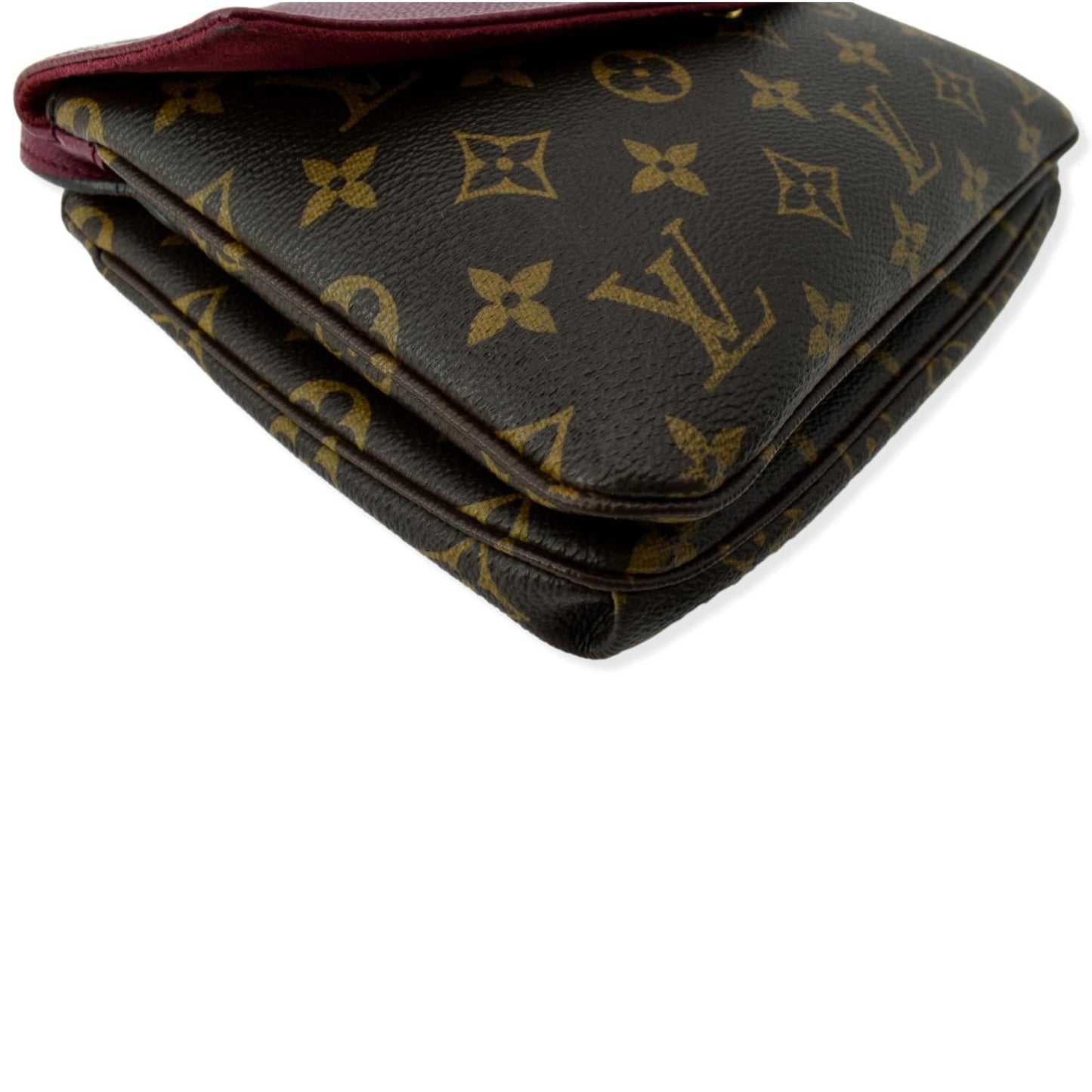 LOUIS VUITTON Twice Pochette Monogram Canvas Crossbody Bag Brown