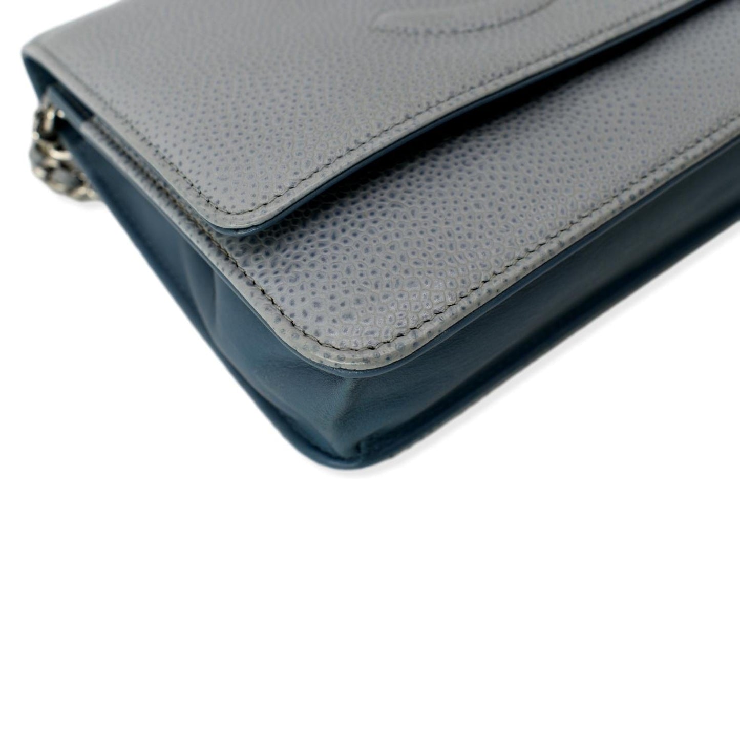 CHANEL Timeless CC WOC Caviar Leather Crossbody Bag Pastel Blue