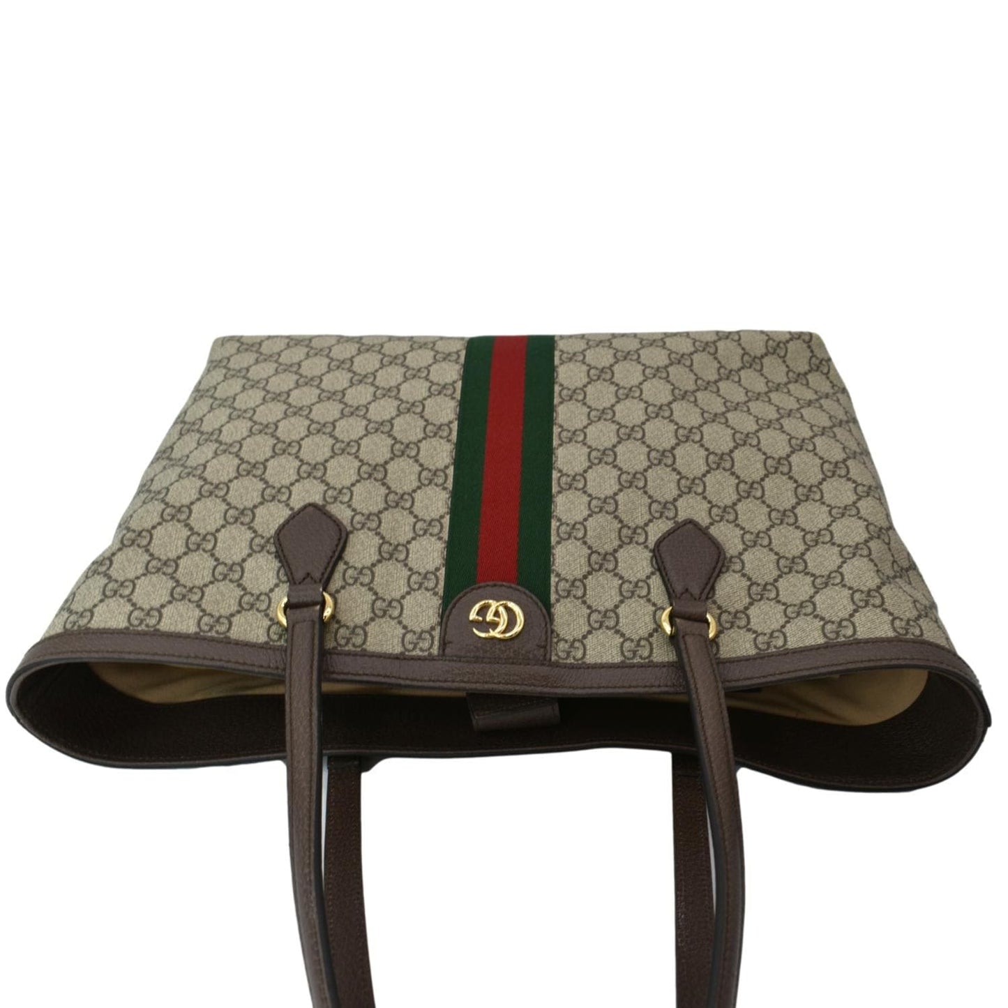 GUCCI Ophidia Medium GG Supreme Canvas Tote Bag Beige 631685
