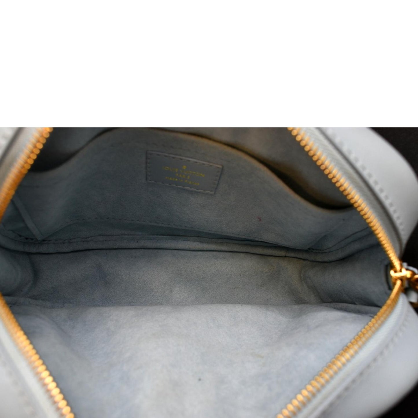 LOUIS VUITTON New Wave Quilted Leather Camera Bag Light Blue