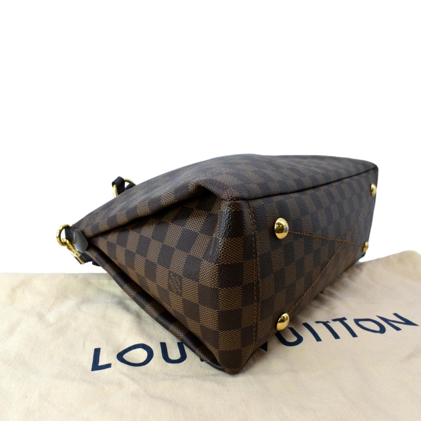 LOUIS VUITTON Lymington Damier Ebene Shoulder Bag Brown