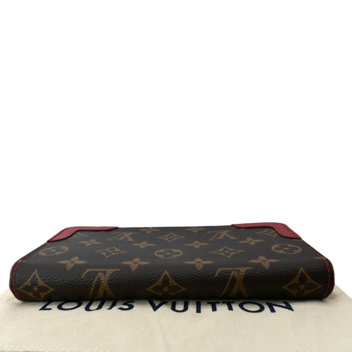 LOUIS VUITTON Retiro Monogram Canvas Zippy Wallet Cerise Red