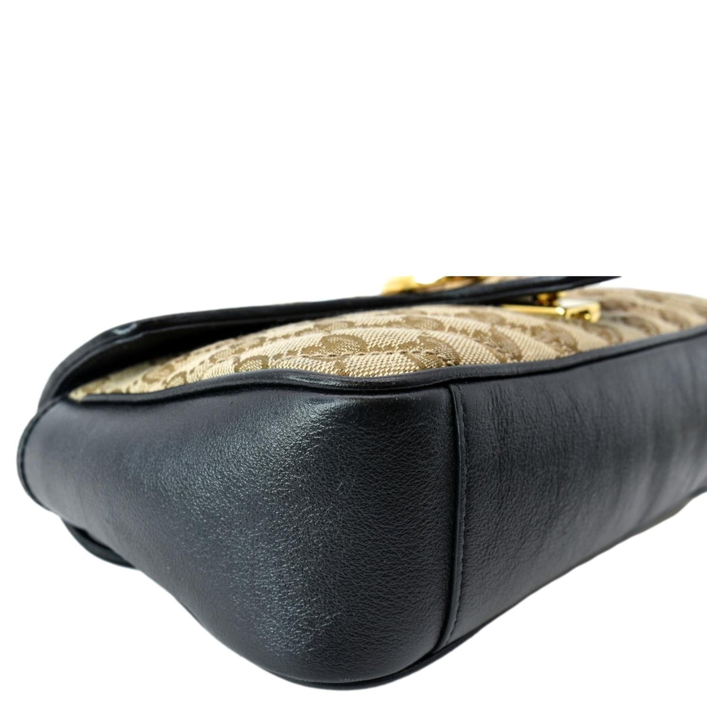 GUCCI GG Marmont Small Matelasse Canvas Shoulder Bag Black 443497