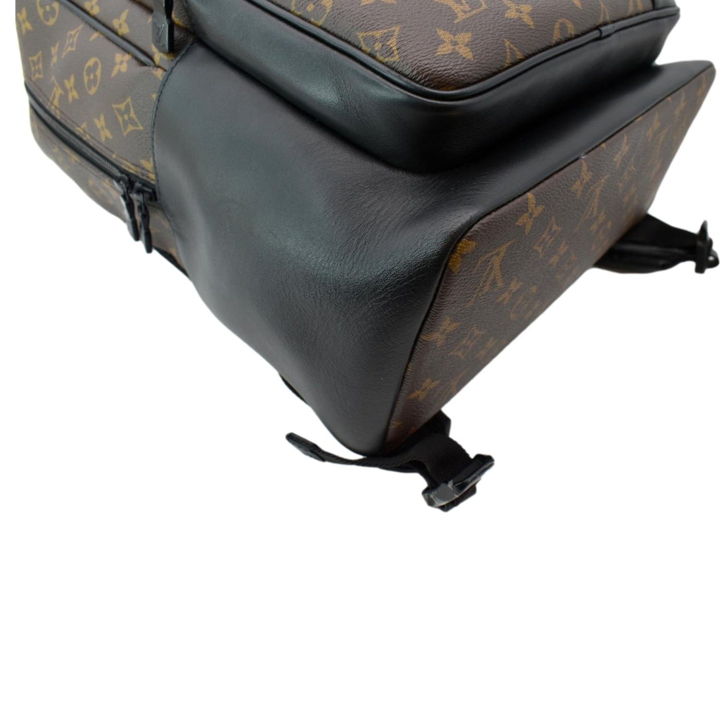 LOUIS VUITTON Dean Monogram Macassar Canvas Backpack Bag Black