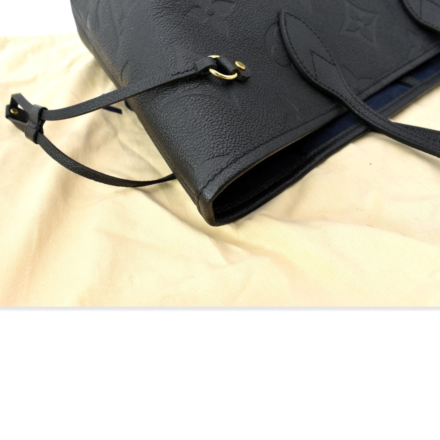 LOUIS VUITTON  Neverfull MM Monogram Empreinte Tote Bag Black