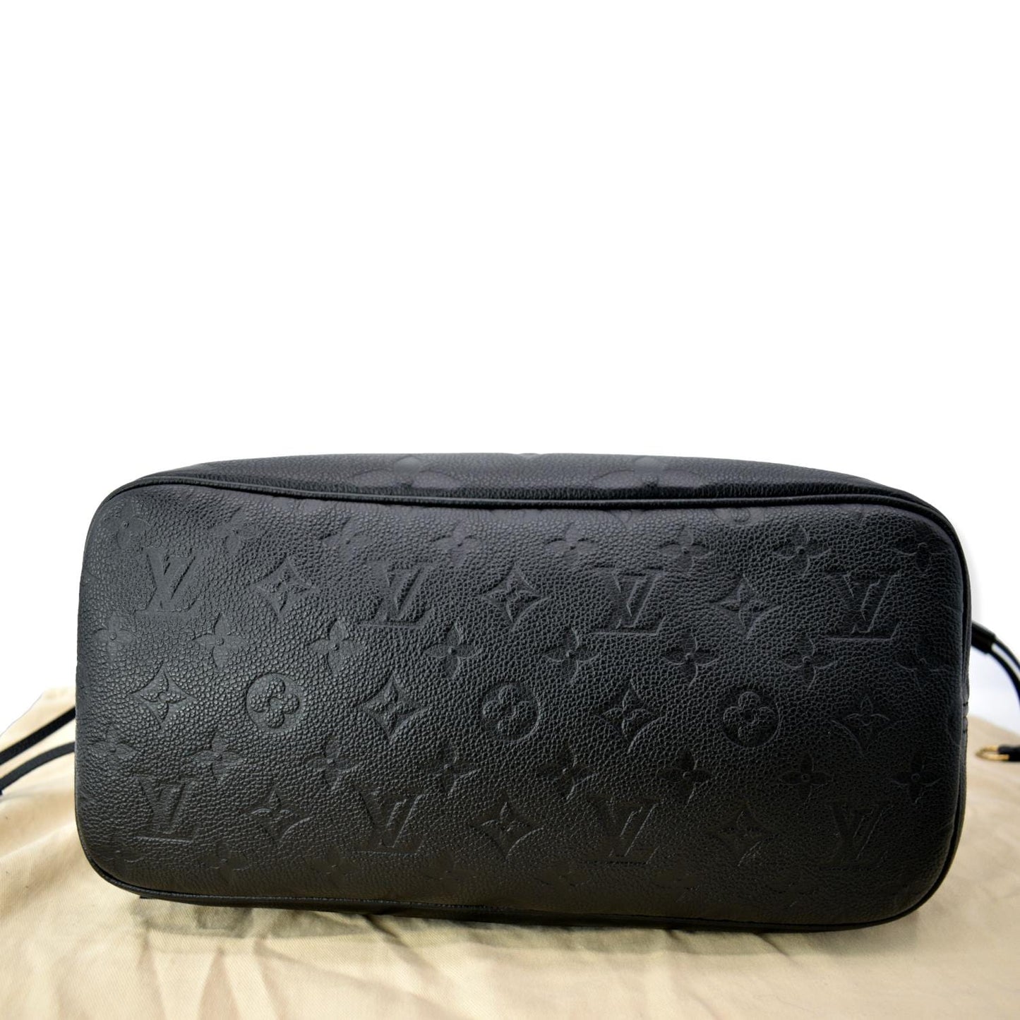 LOUIS VUITTON  Neverfull MM Monogram Empreinte Tote Bag Black