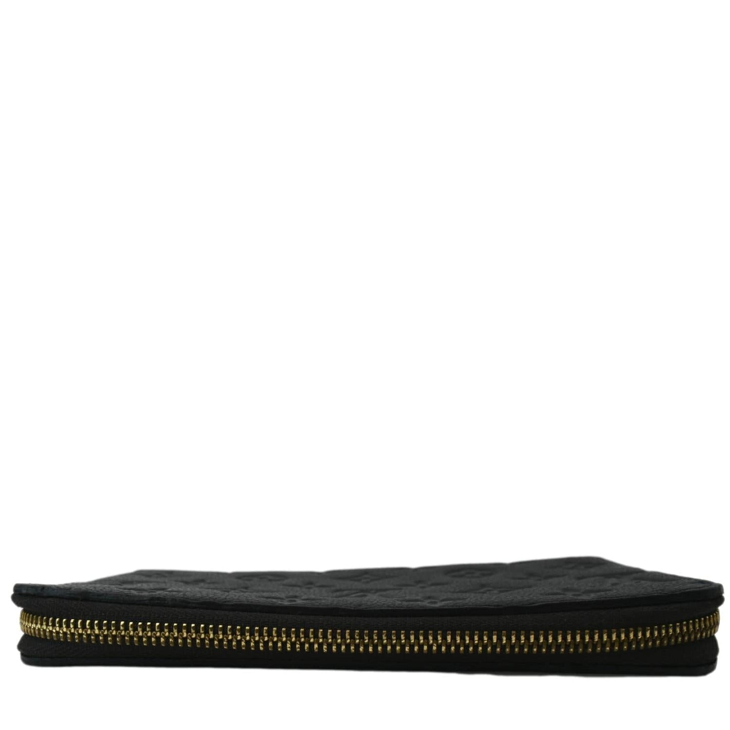 LOUIS VUITTON Monogram Empreinte Leather Zippy Wallet Black