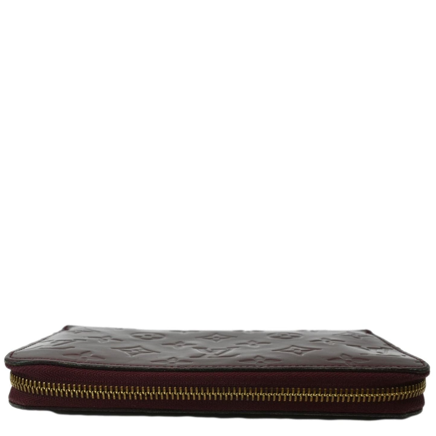 LOUIS VUITTON Monogram Vernis Zippy Wallet Amarante