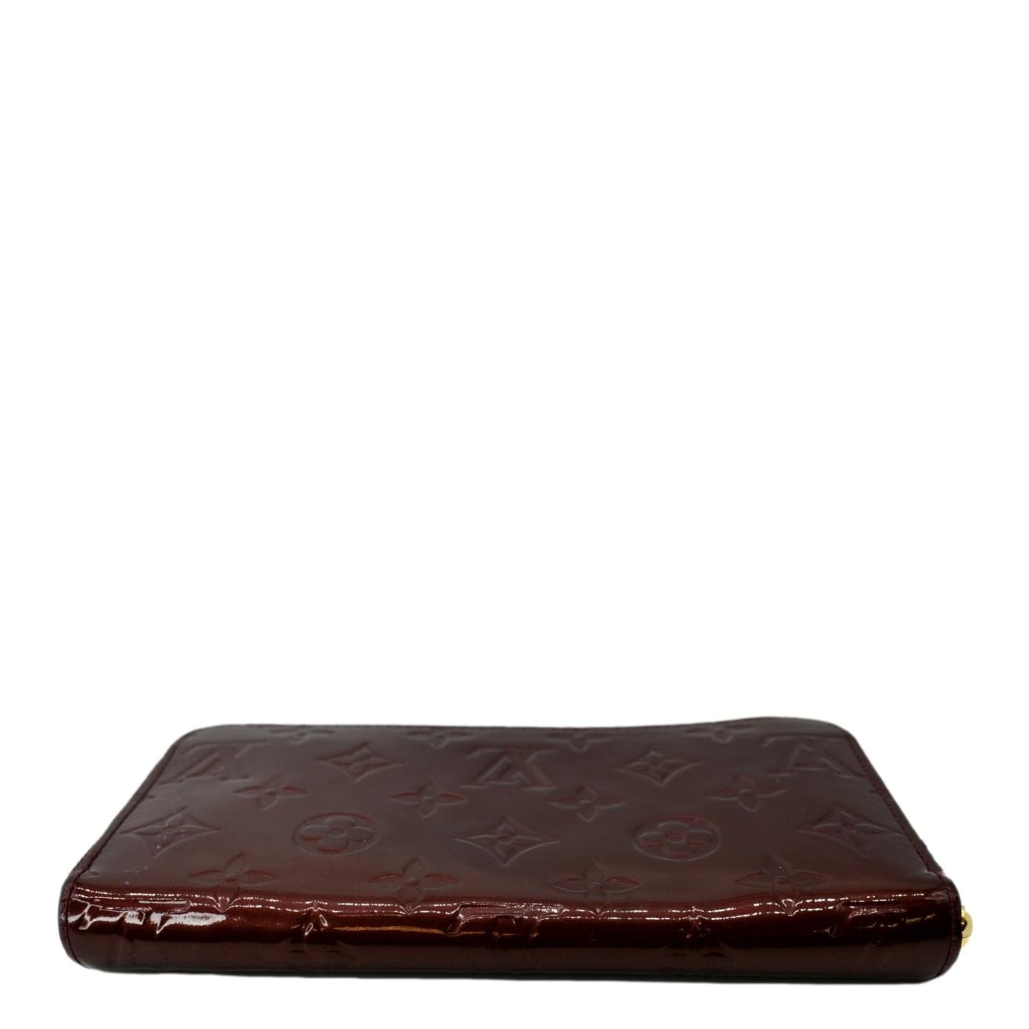 LOUIS VUITTON Monogram Vernis Zippy Wallet Amarante