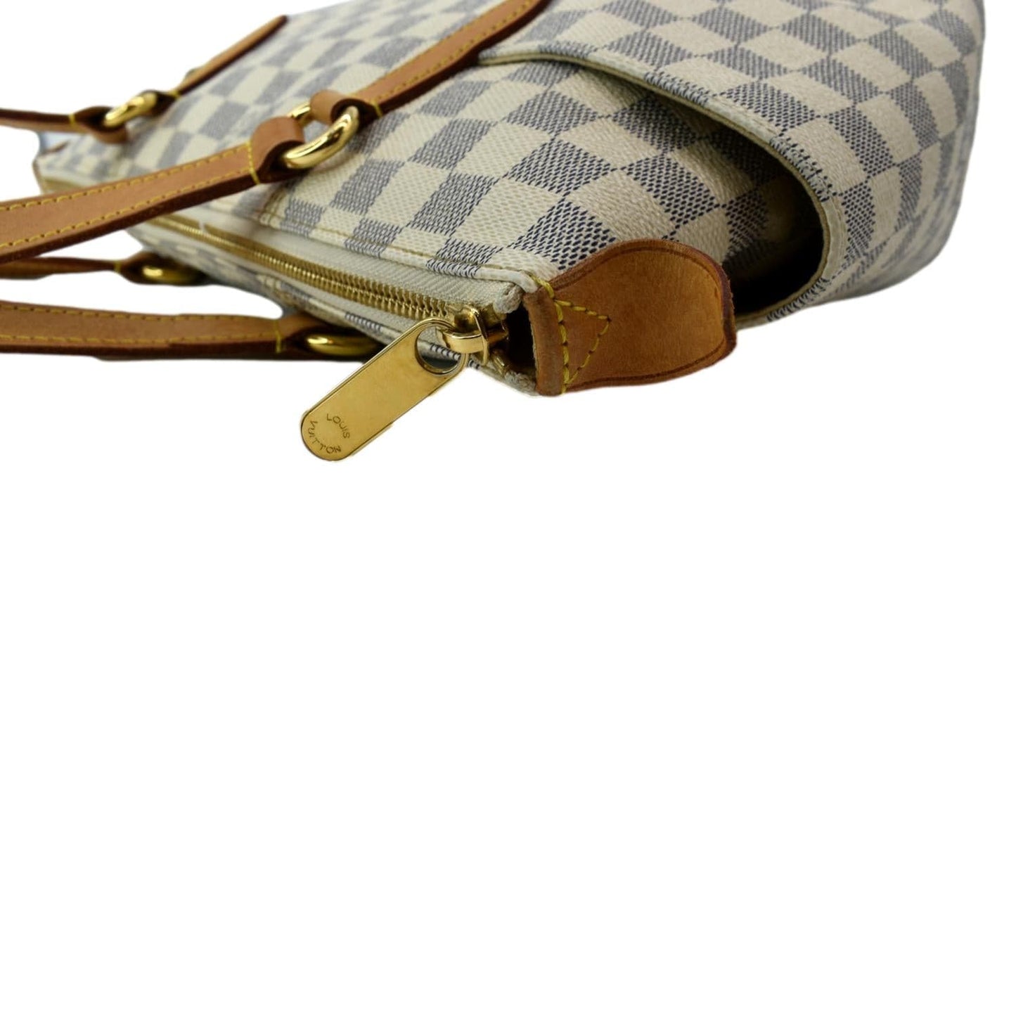 LOUIS VUITTON Totally PM Damier Azur Shoulder Bag White