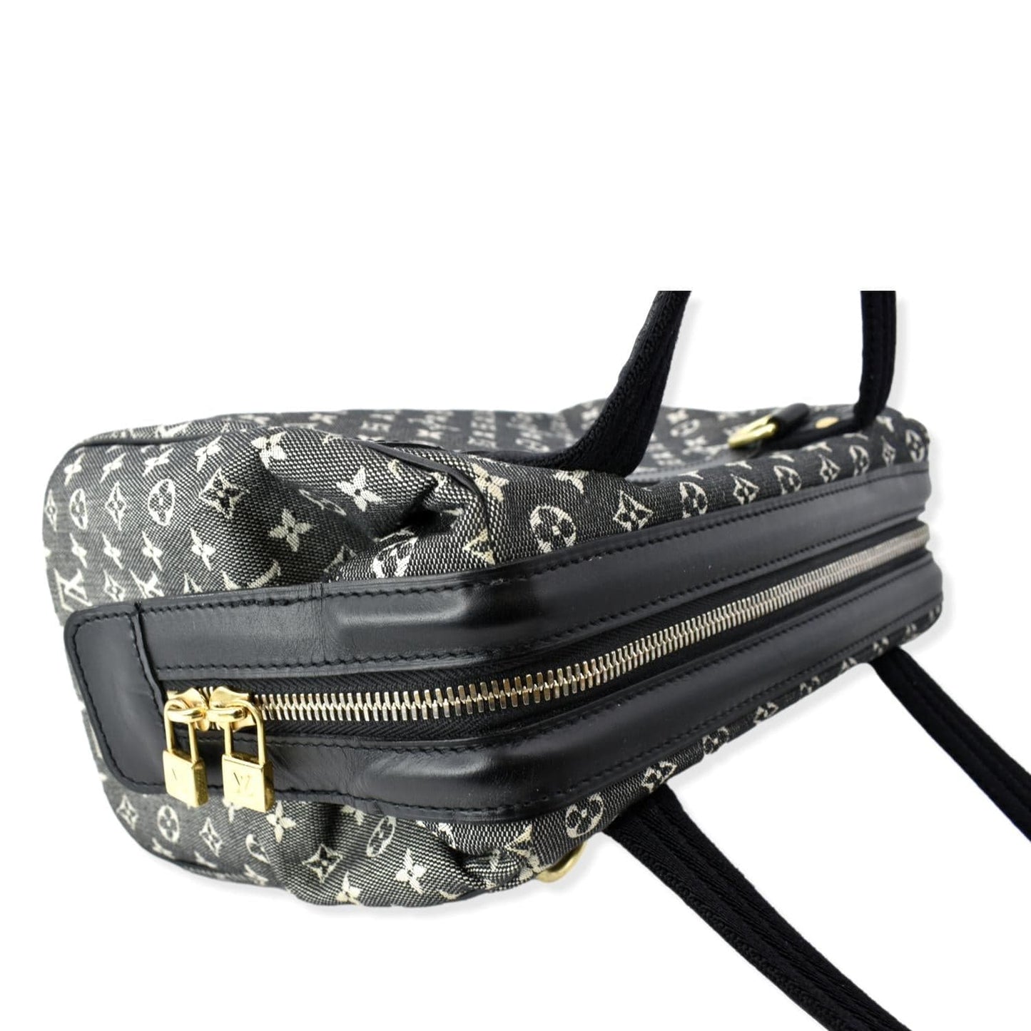 LOUIS VUITTON Josephine PM Mini Lin Monogram Canvas Satchel Bag Grey