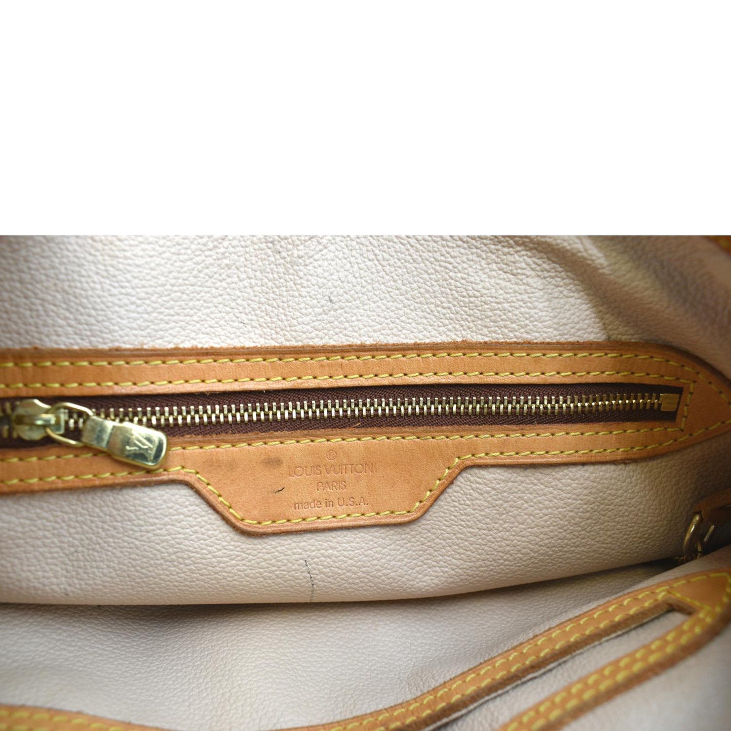 LOUIS VUITTON Petit Bucket Monogram Canvas Shoulder Bag Brown