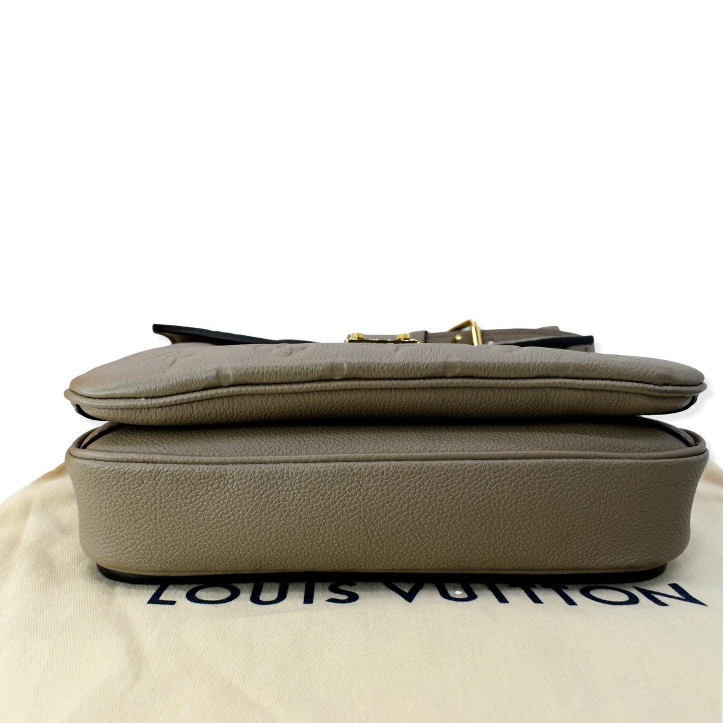 LOUIS VUITTON  Metis Pochette Empreinte Leather Crossbody Bag Taupe