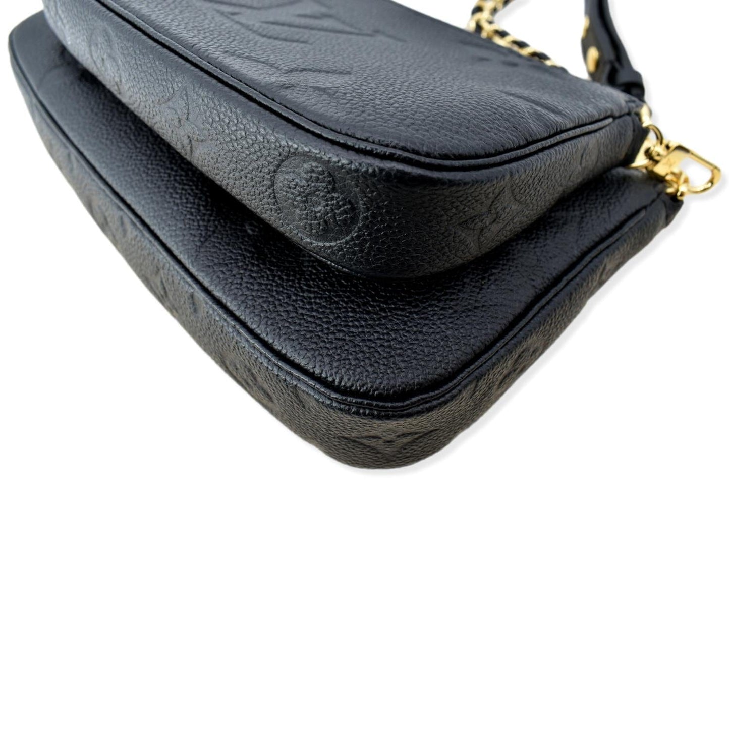 LOUIS VUITTON Multi Pochette Accessoires Monogram Empreinte Shoulder Bag Black