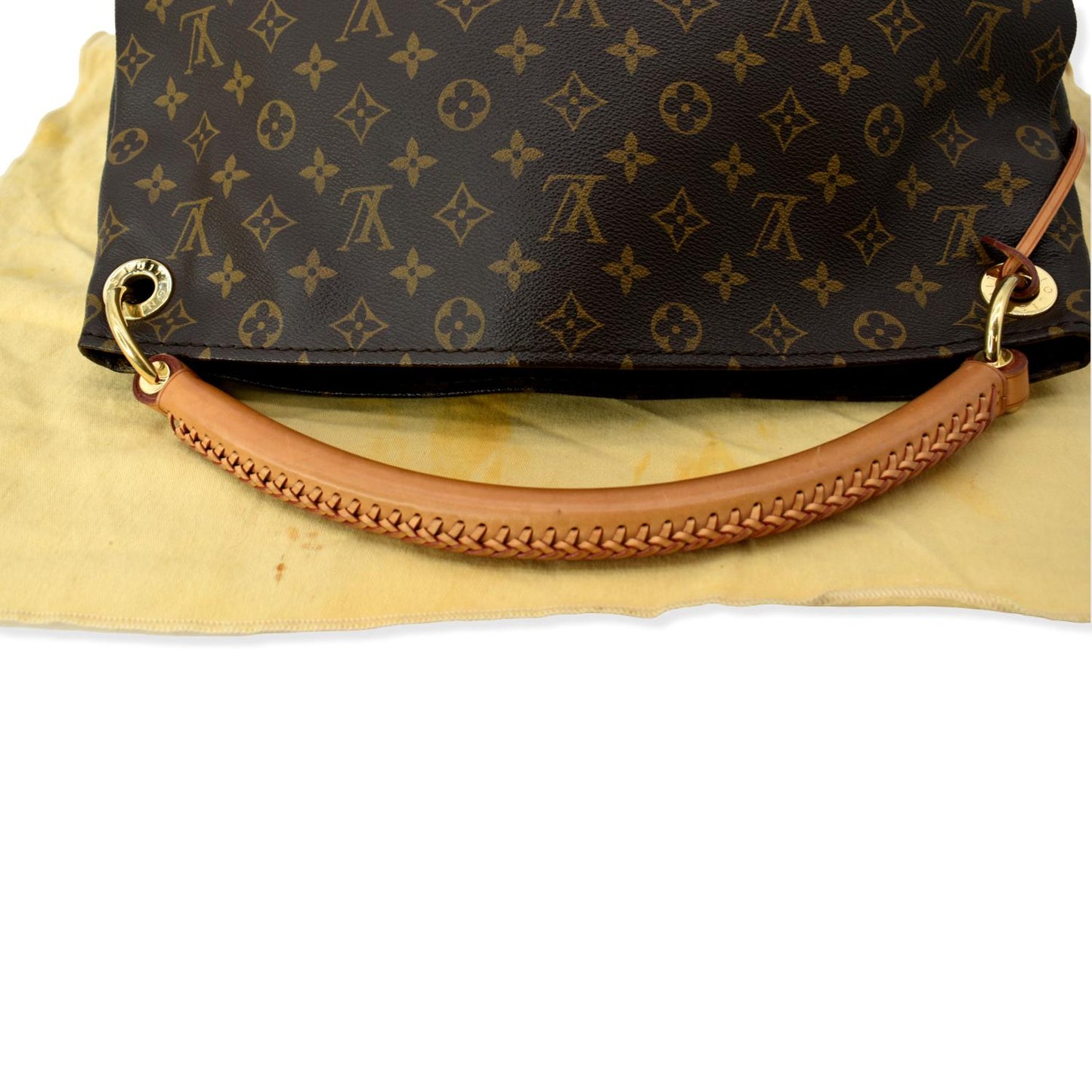 LOUIS VUITTON Artsy MM Monogram Canvas Hobo Bag Brown