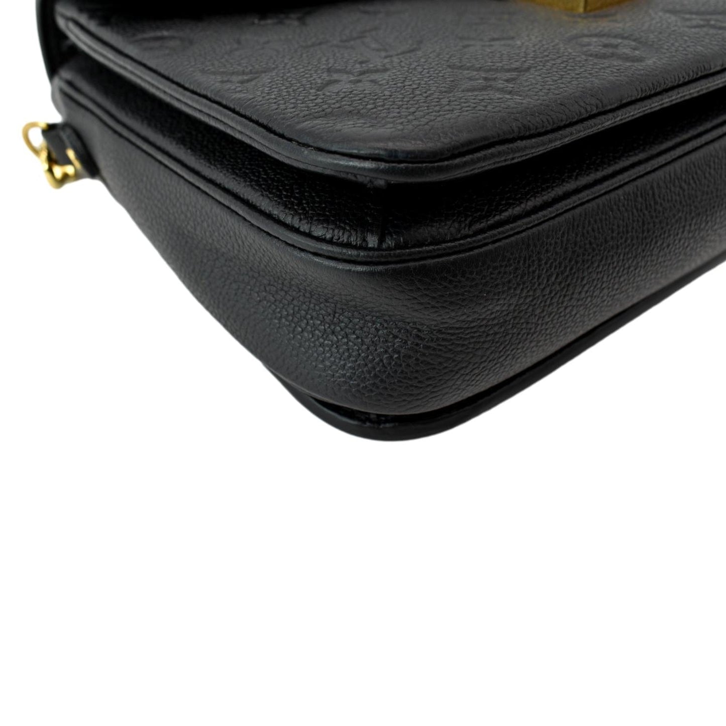 LOUIS VUITTON Metis Pochette Empreinte Leather Crossbody Bag Black