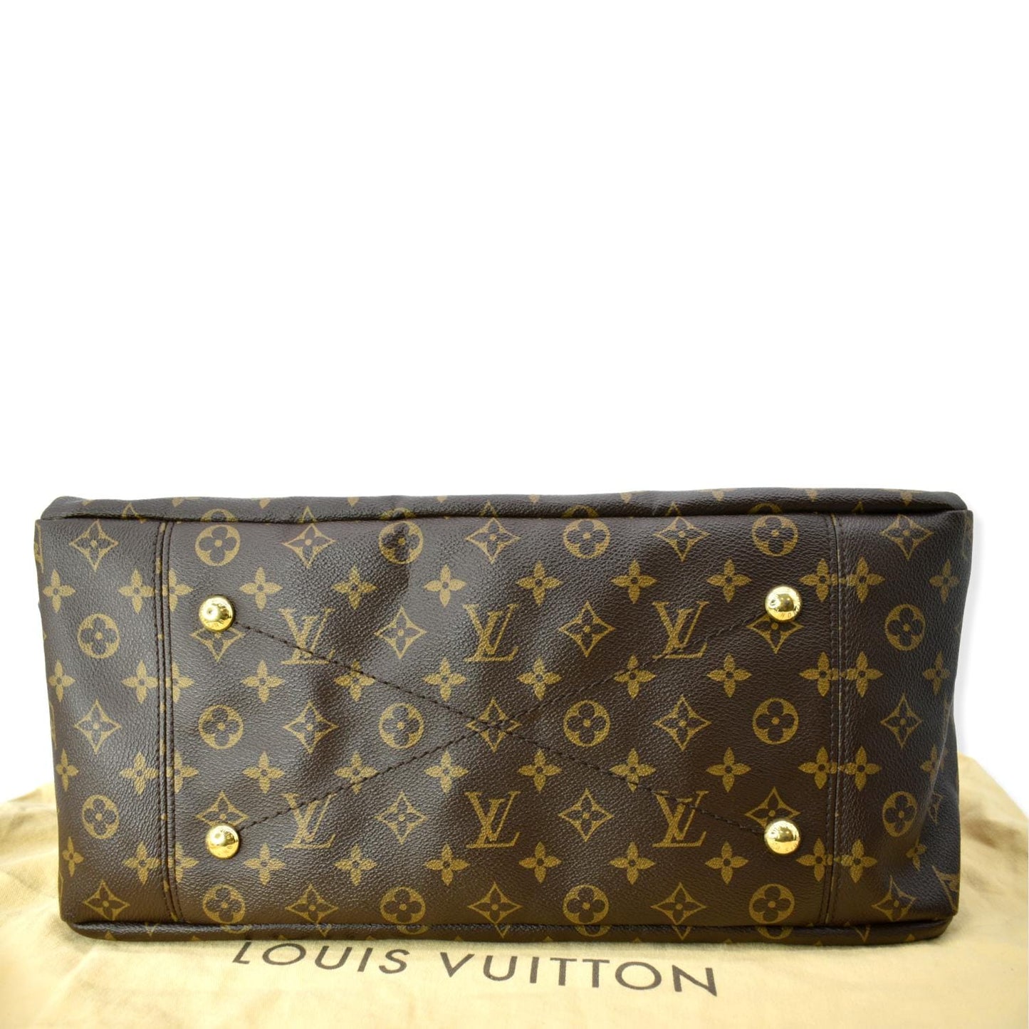 LOUIS VUITTON Artsy MM Monogram Canvas Hobo Bag Brown