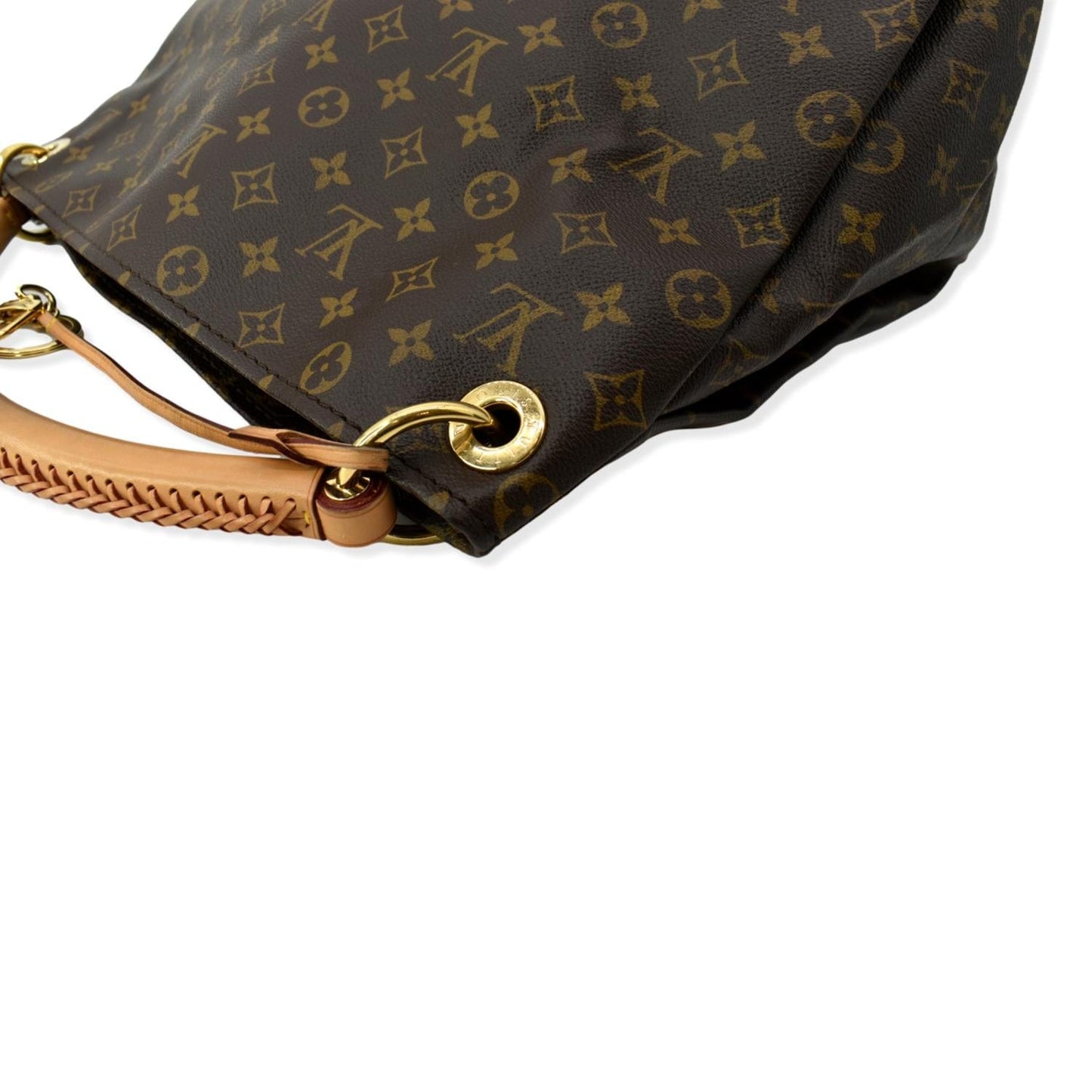 LOUIS VUITTON  Artsy MM Monogram Canvas Hobo Bag Brown