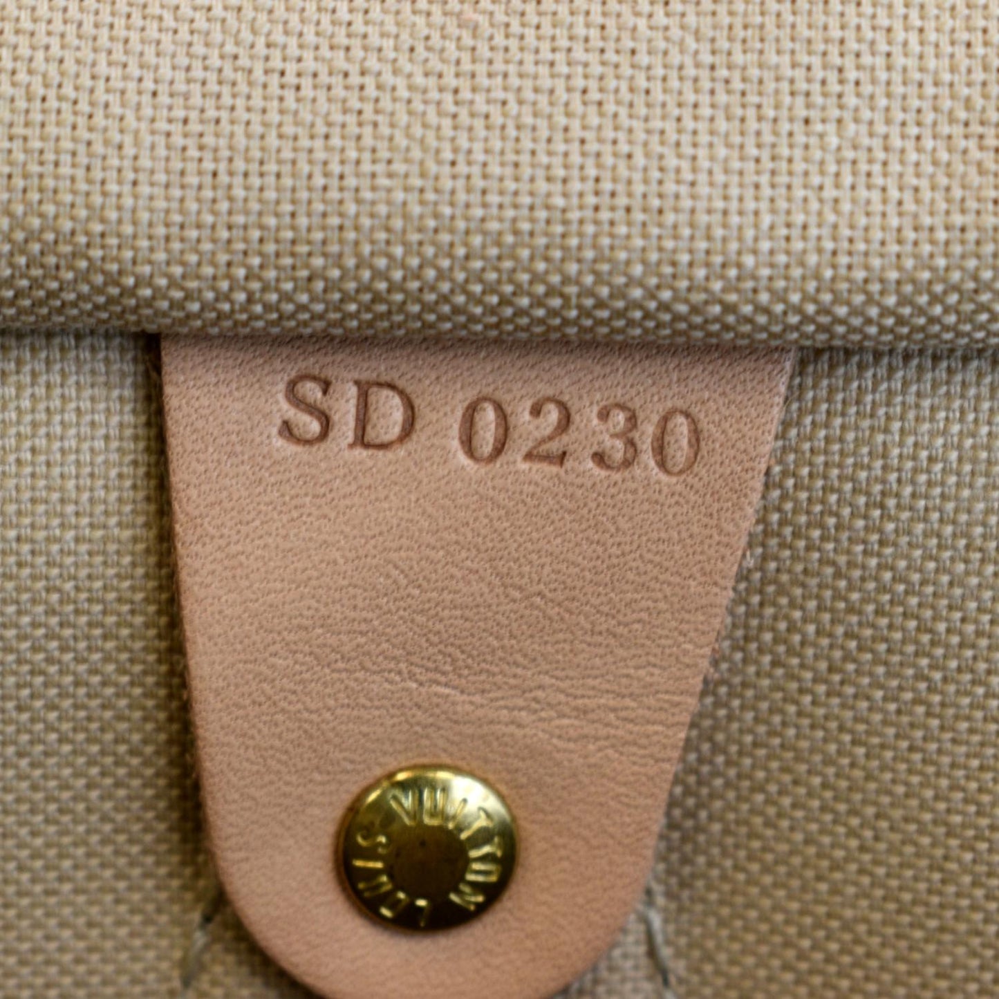 LOUIS VUITTON Speedy 35 Damier Azur Satchel Bag White