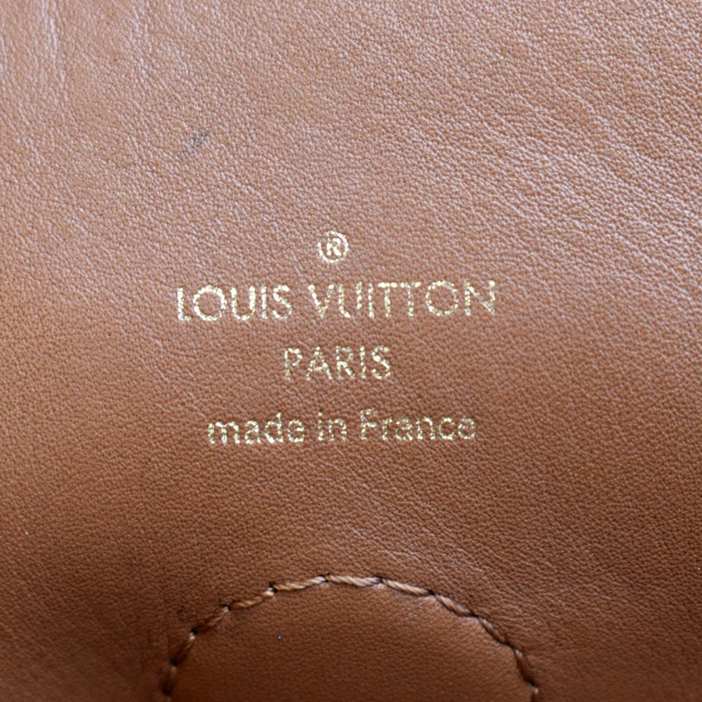 LOUIS VUITTON Tuileries Monogram Canvas Hobo Bag Caramel